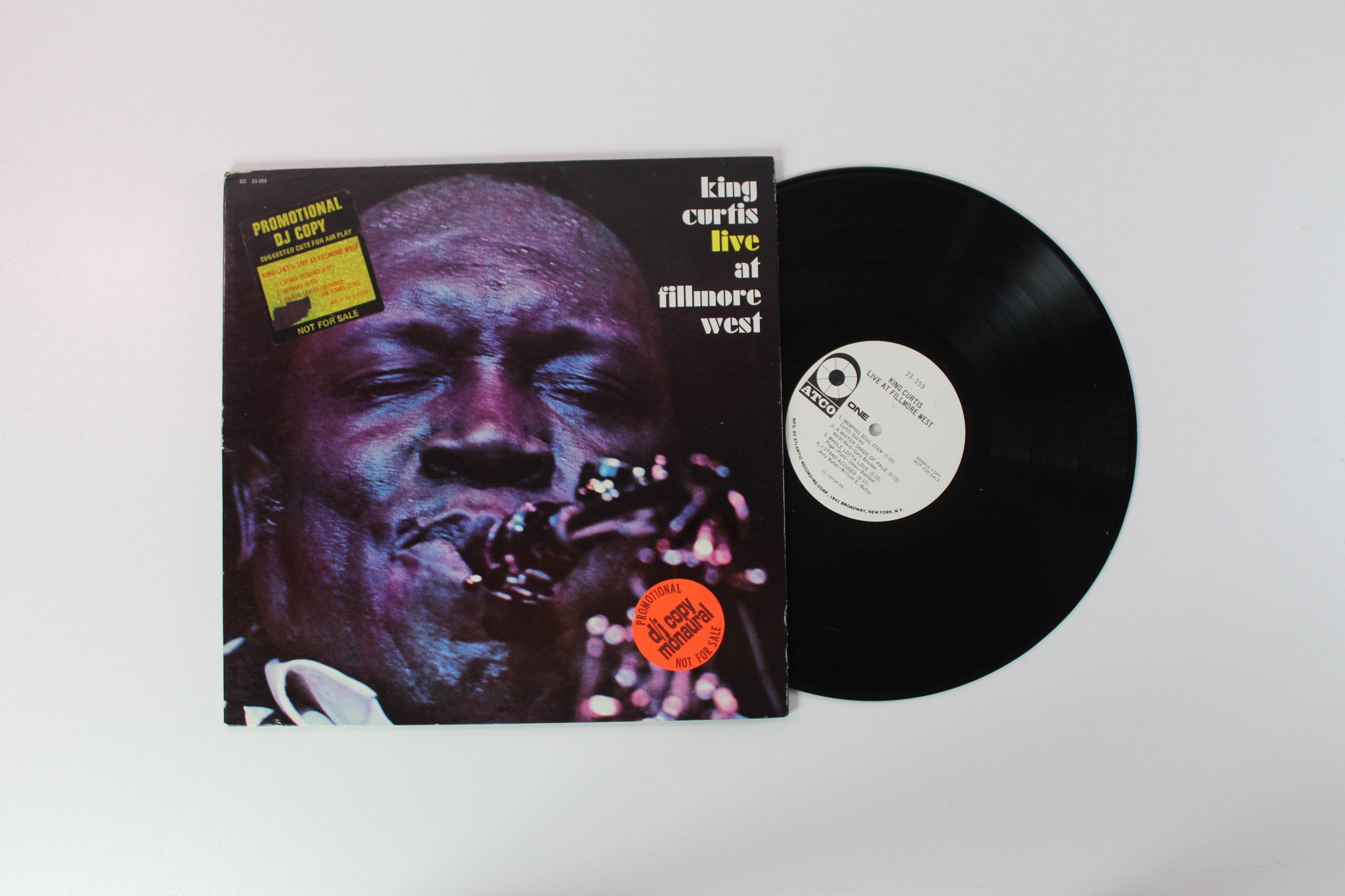 King Curtis - Live At Fillmore West on Atco Mono Promo