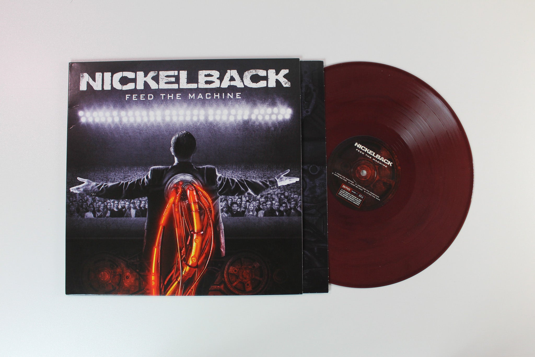 Nickelback - Feed The Machine on BMG Ltd Red & Black Marble