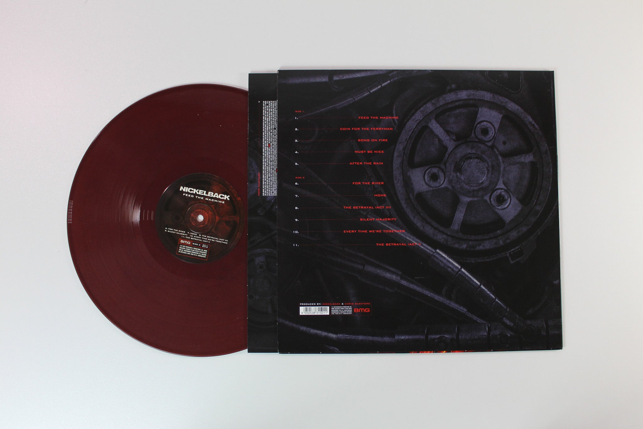 Nickelback - Feed The Machine on BMG Ltd Red & Black Marble