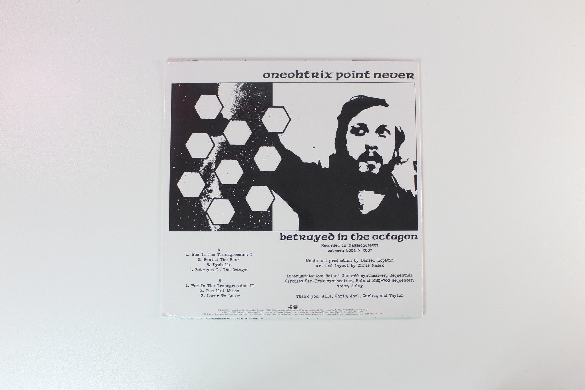 Oneohtrix Point Never - Betrayed In The Octagon on Software Mexican Summer Ltd Crystal Clear Vinyl Reissue Sealed