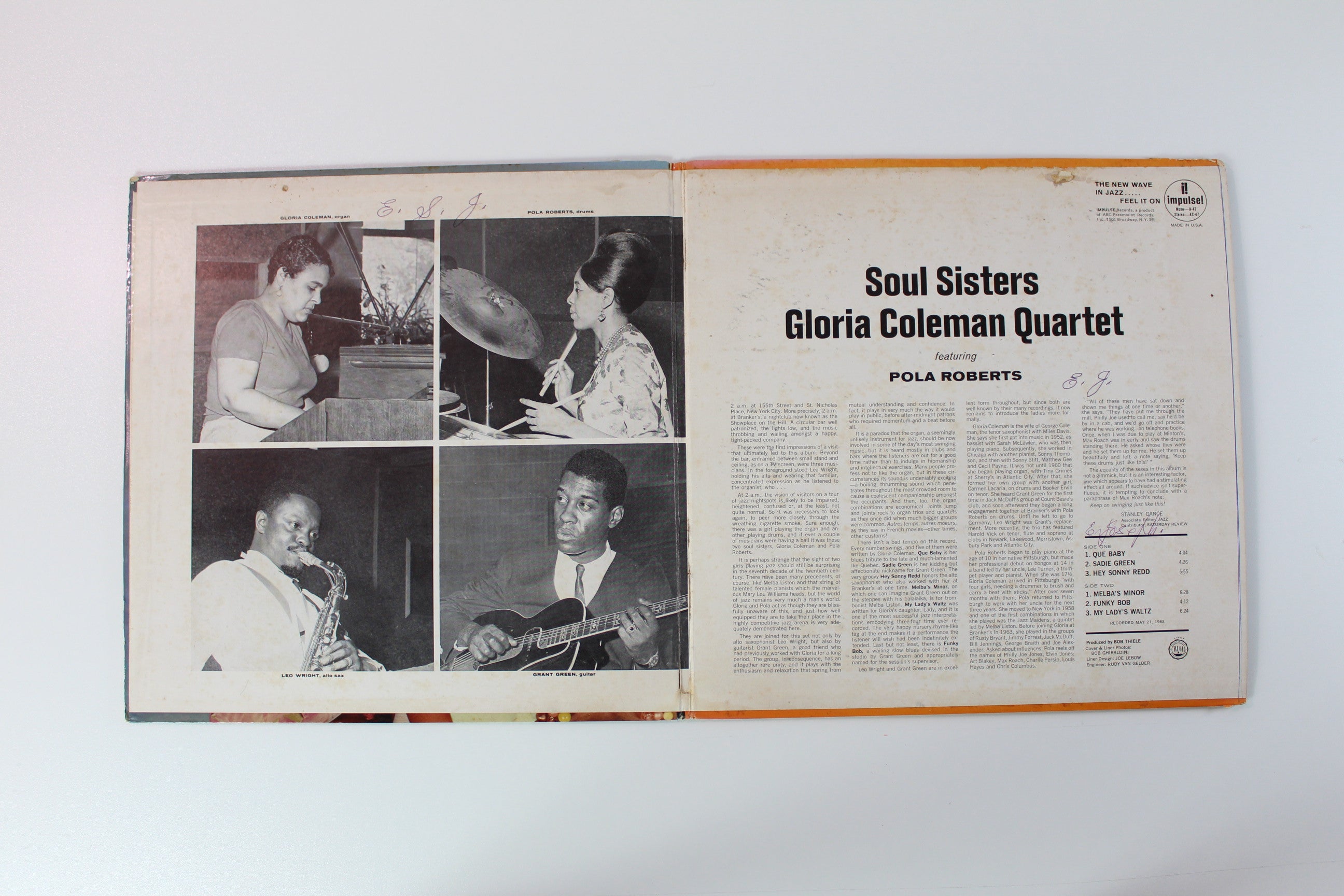 Gloria Coleman Quartet - Soul Sisters on Impulse Mono