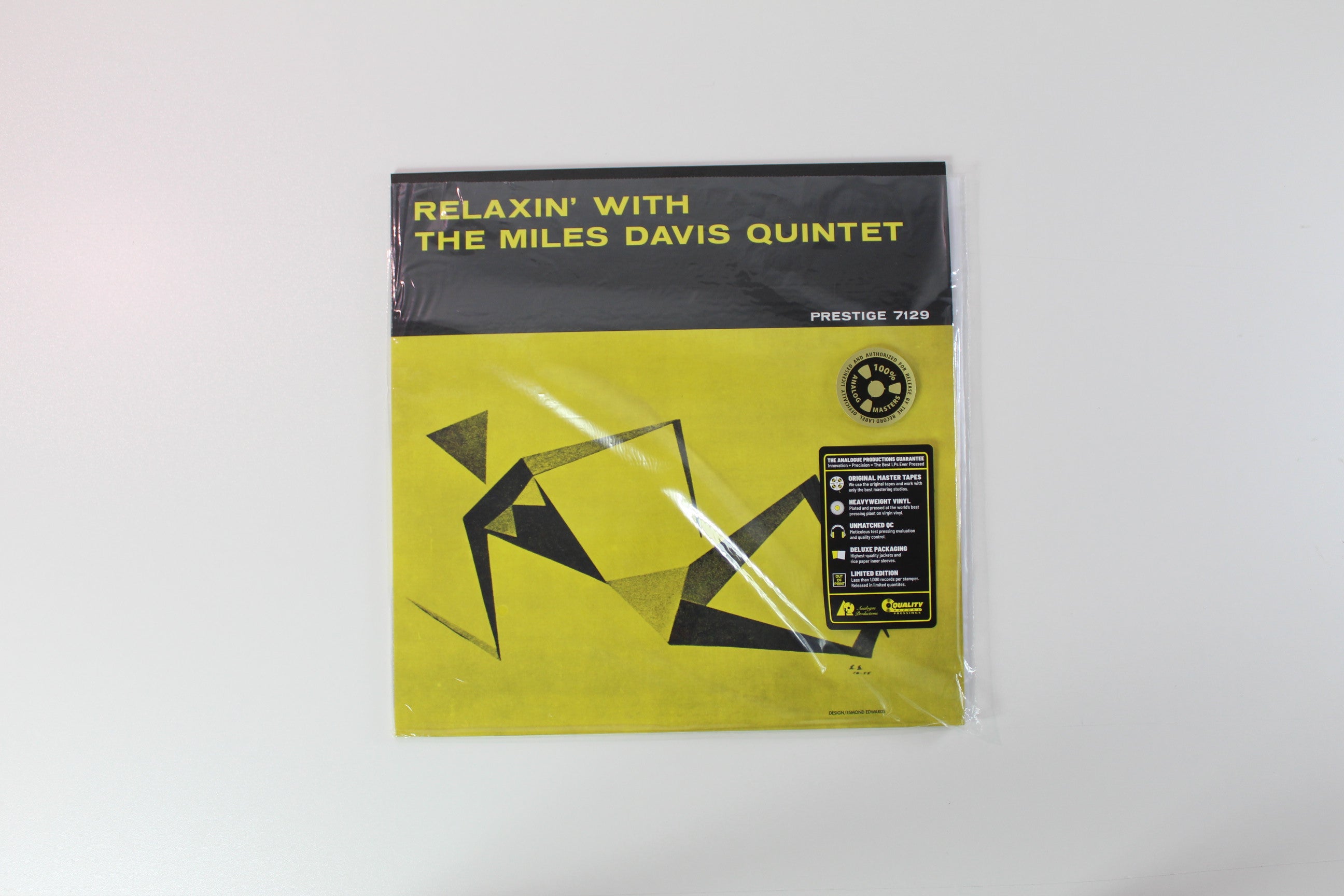 The Miles Davis Quintet - Relaxin' With The Miles Davis Quintet on Prestige Analogue Productions Ltd 180 Gram Reissue