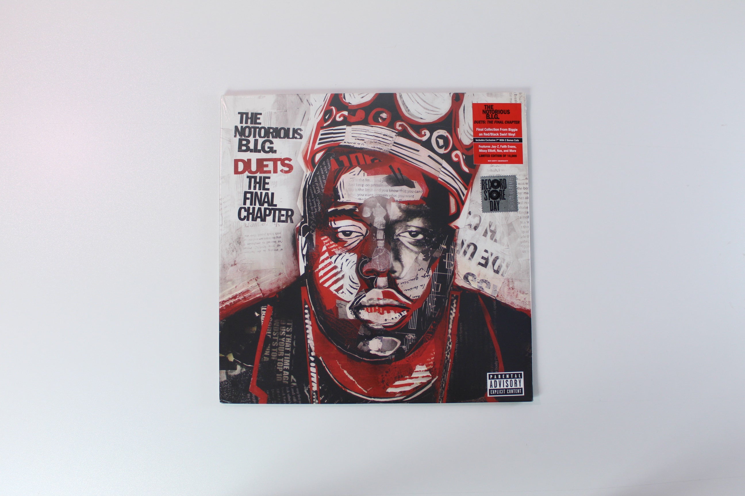 Notorious B.I.G. - Duets (The Final Chapter) on Bad Boy Entertainment RSD 2021 Ltd Red / Black Swirl Reissue With Bonus Red 7"