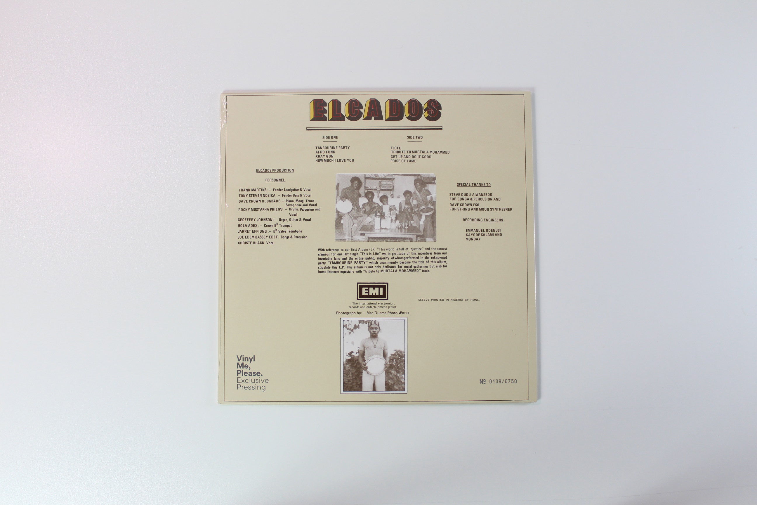 The Elcados - Togetherness Is Always A Good Venture - Tambourine Party Vol. 2 on Mr. Bongo Vinyl Me Please Ltd Numbered Yellow Transparent Reissue Sealed