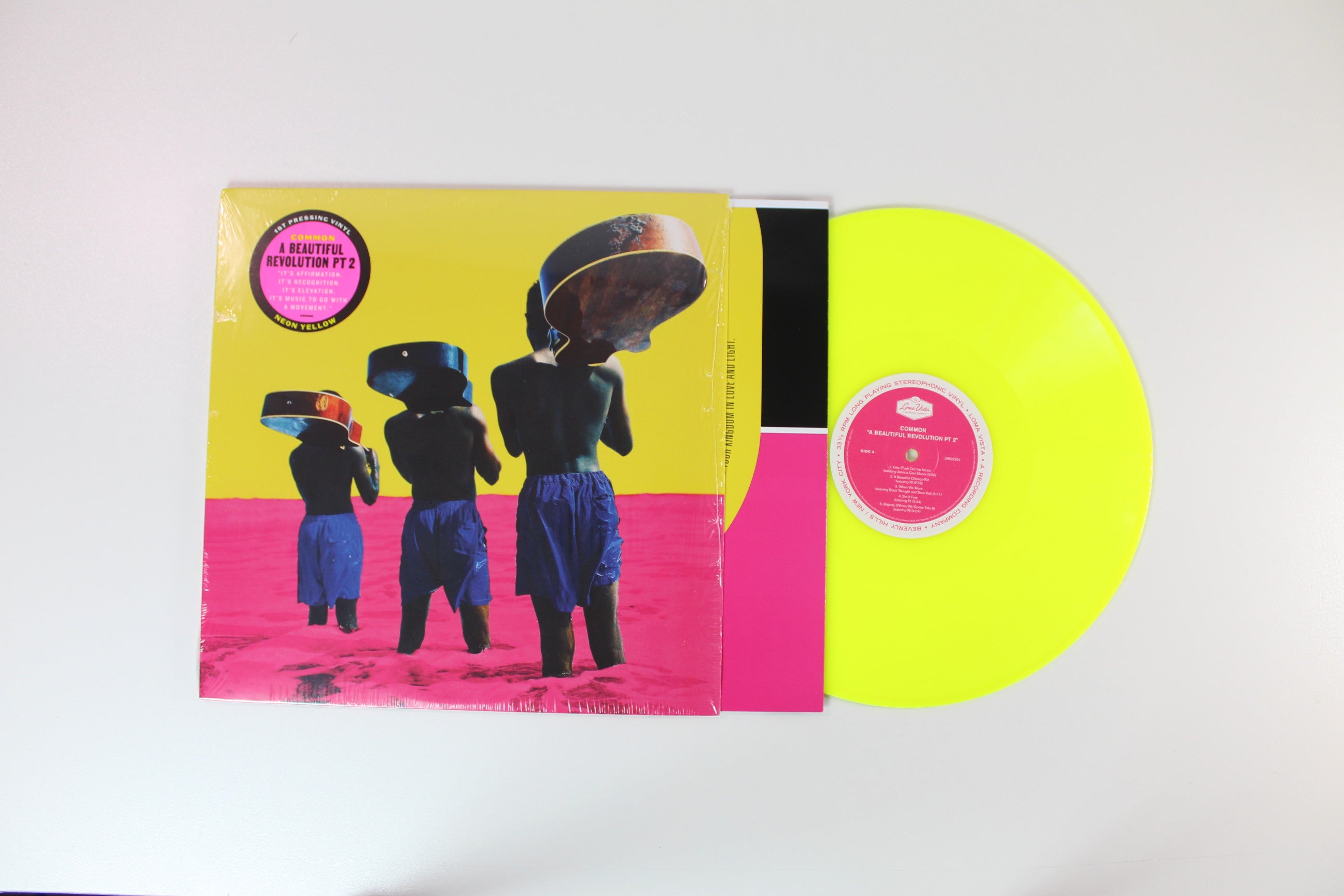 Common - A Beautiful Revolution Pt 2 on Loma Vista - Neon Yellow Vinyl