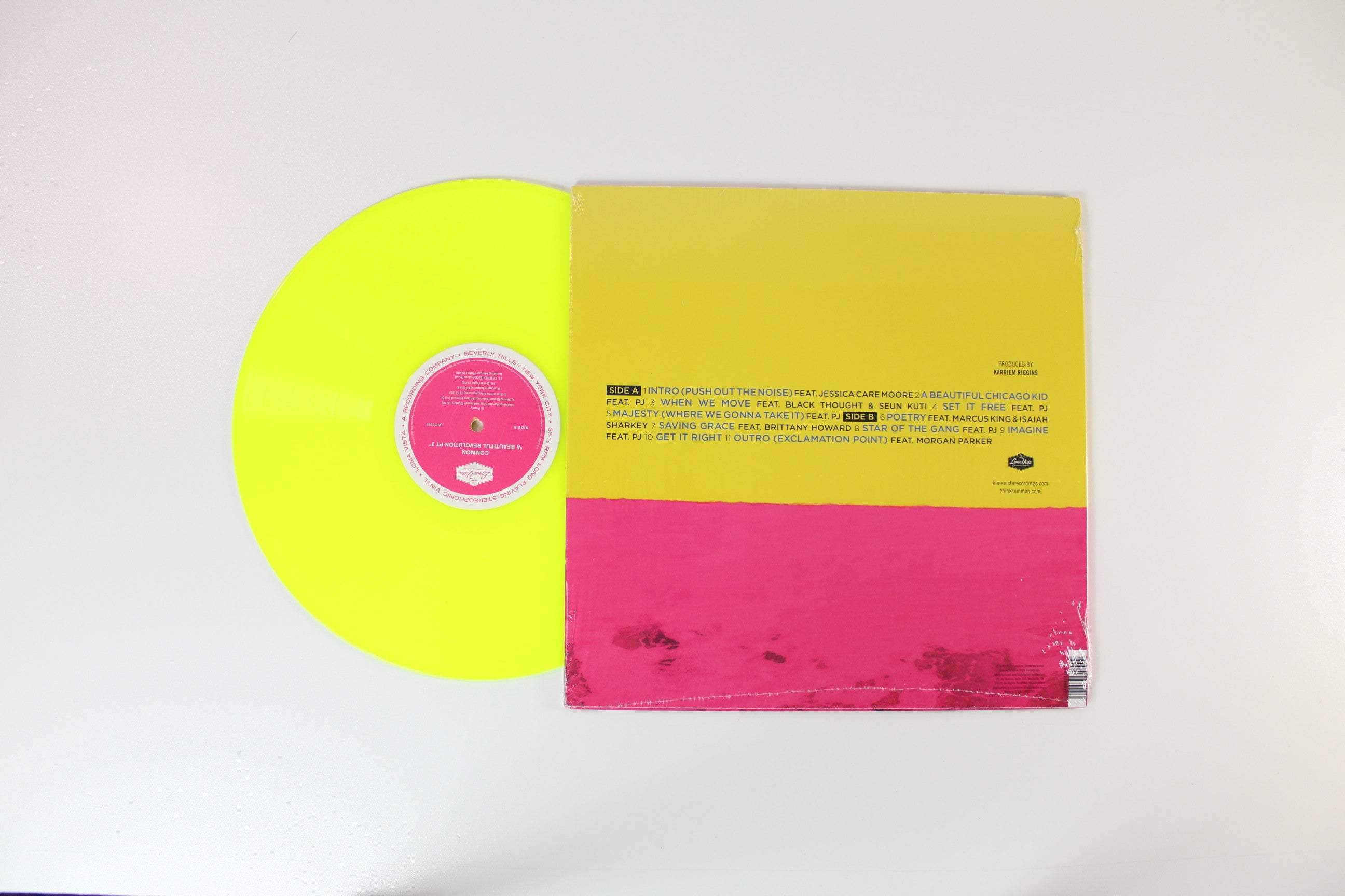Common - A Beautiful Revolution Pt 2 on Loma Vista - Neon Yellow Vinyl