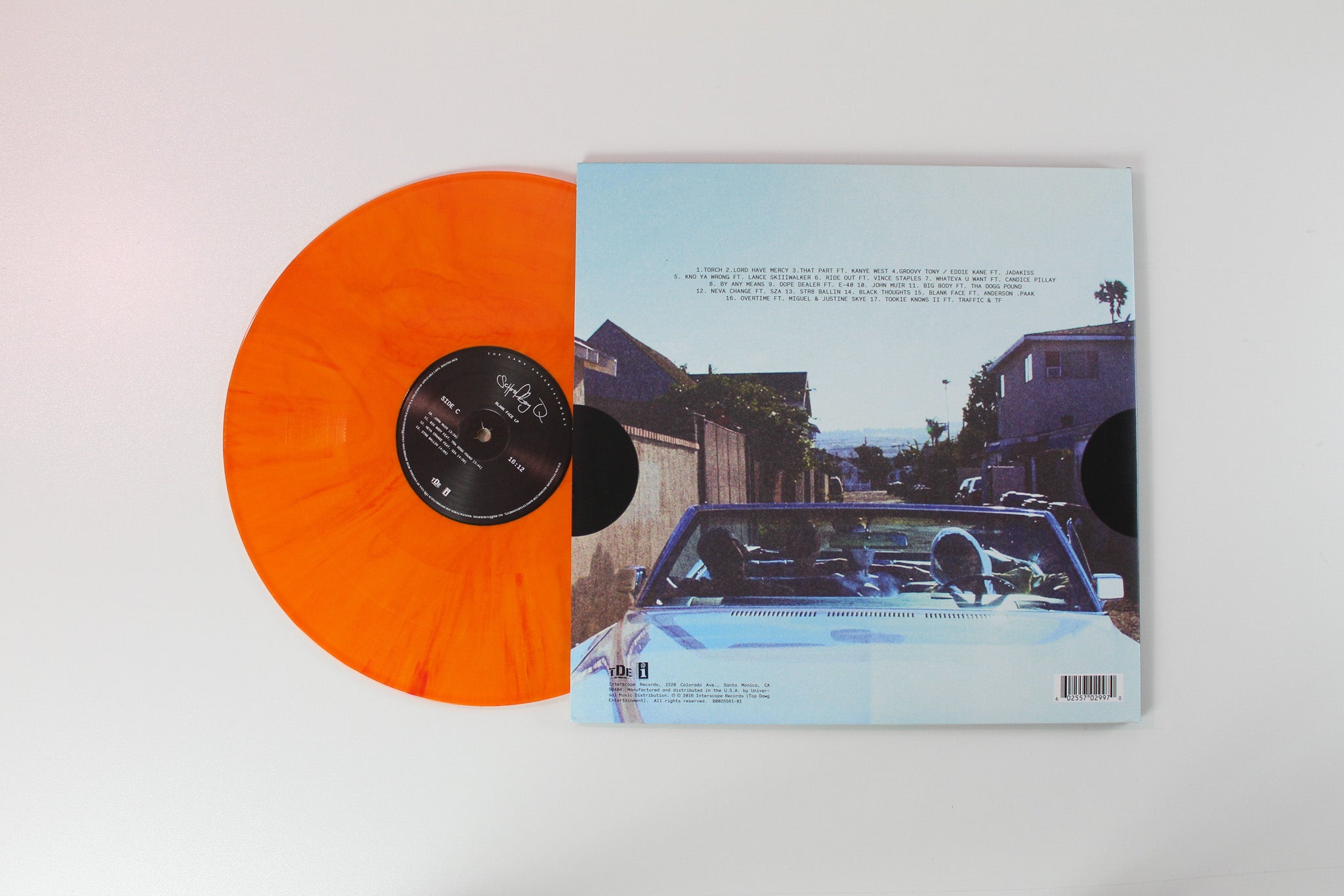 Schoolboy Q - Blank Face on Top Dawg Entertainment Orange Vinyl