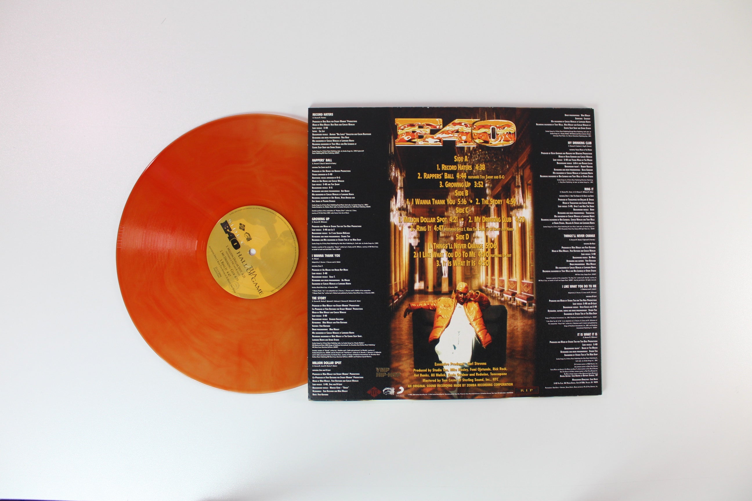 E-40 - Tha Hall Of Game on Sony Music / Jive / Vinyl Me, Please - Red Galaxy Vinyl