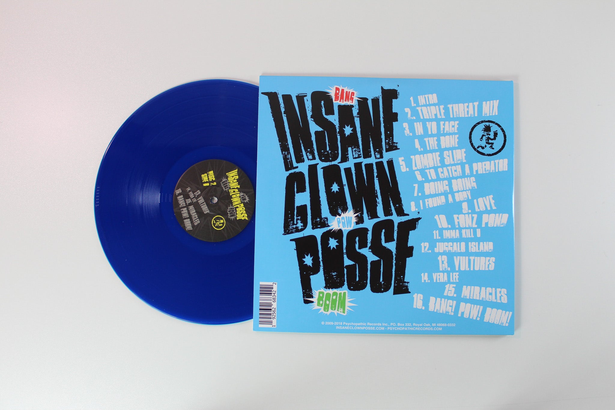 Insane Clown Posse - Bang Pow Boom on Psychopathic Translucent Blue Reissue