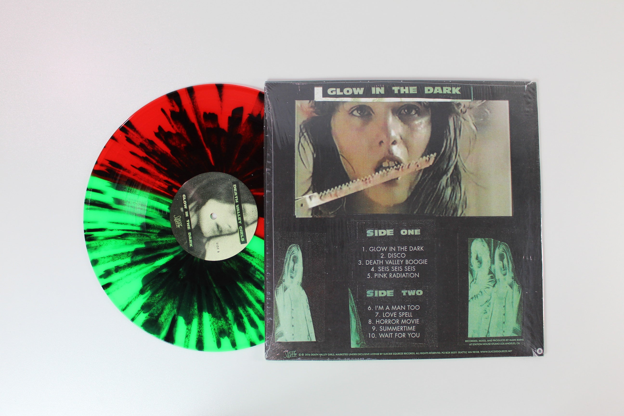 Death Valley Girls - Glow In The Dark on Suicide Squeeze Records - Splatter Vinyl