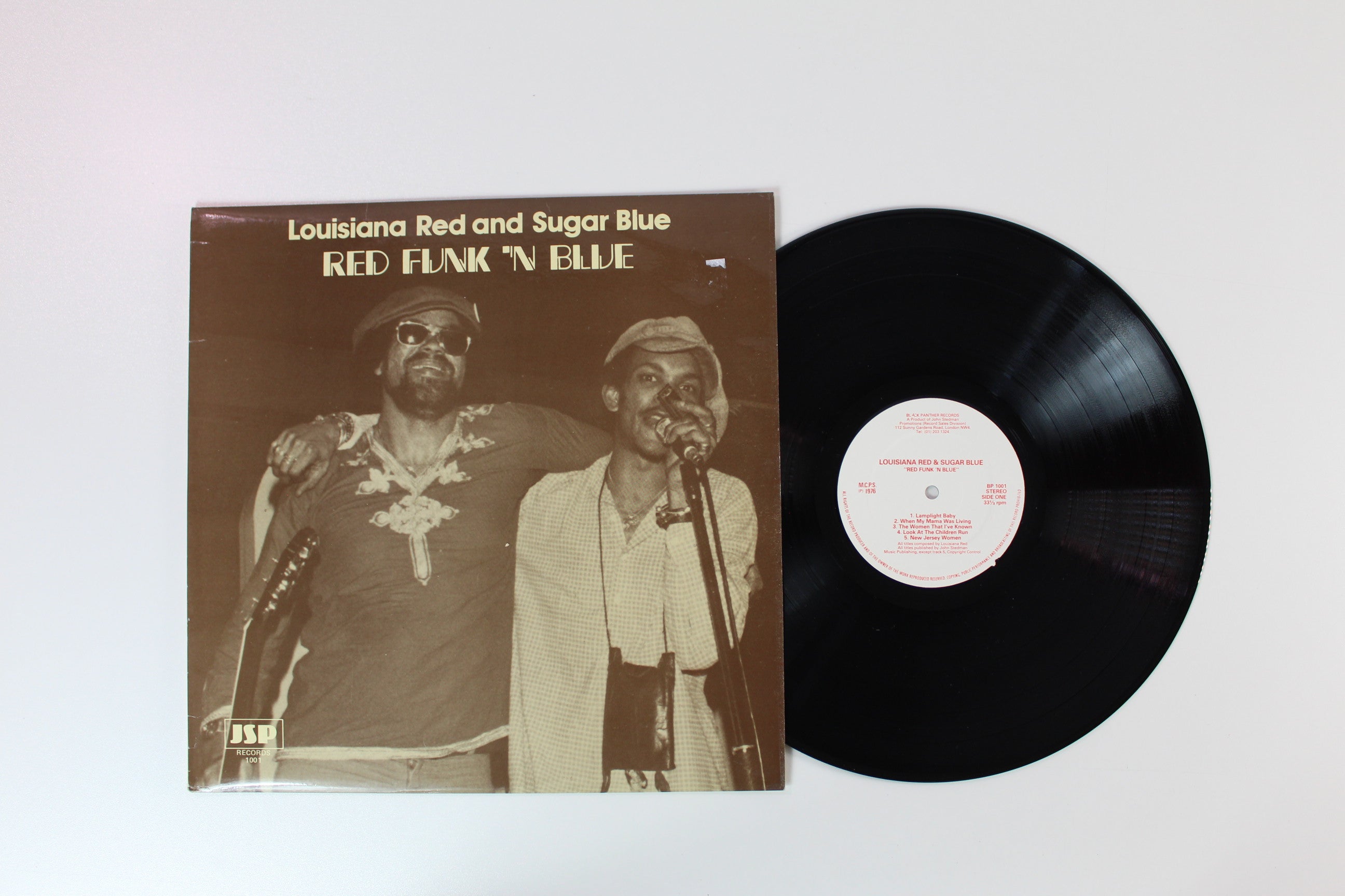Louisiana Red - Red Funk 'N Blue on Black Panther Records - UK pressing