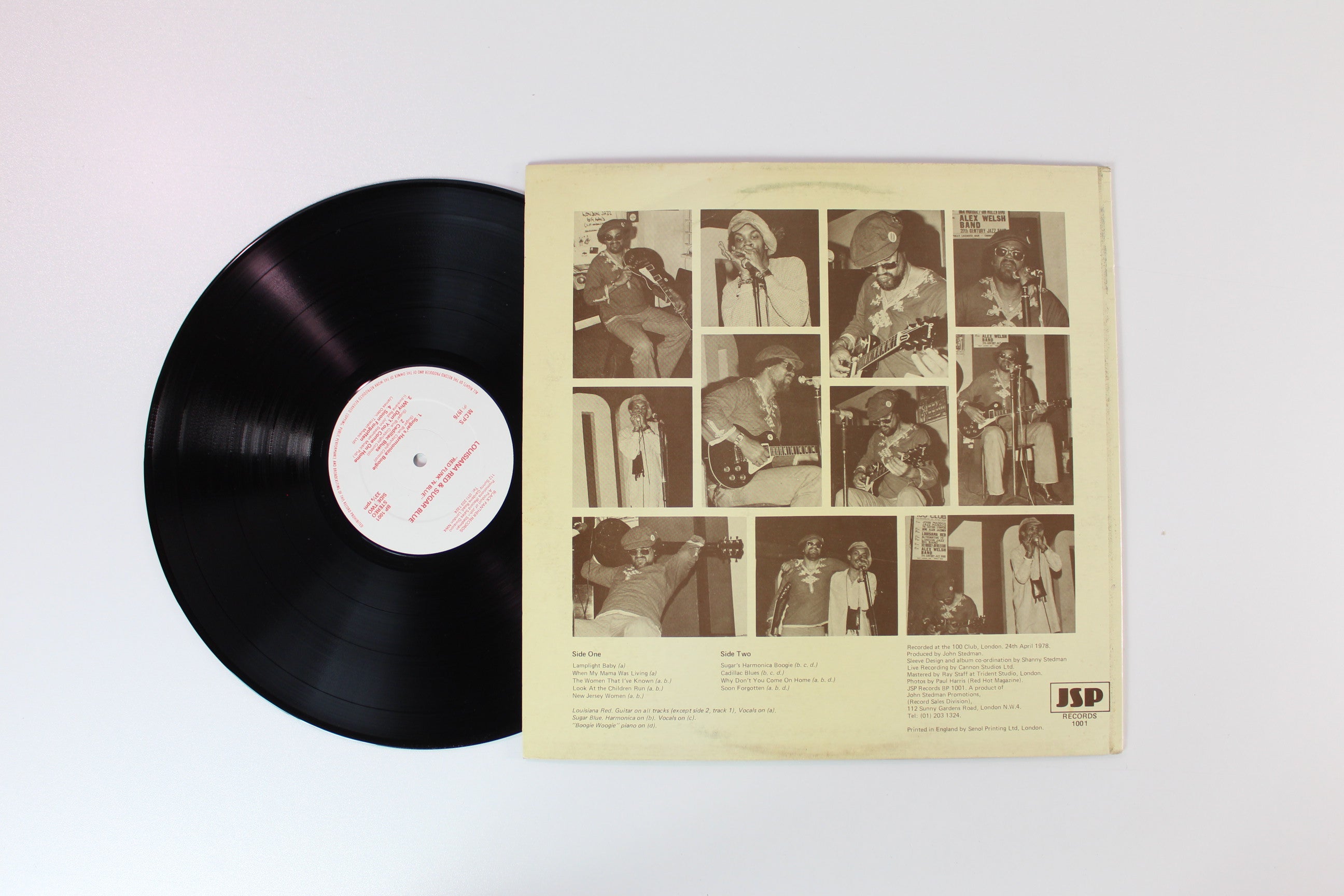 Louisiana Red - Red Funk 'N Blue on Black Panther Records - UK pressing