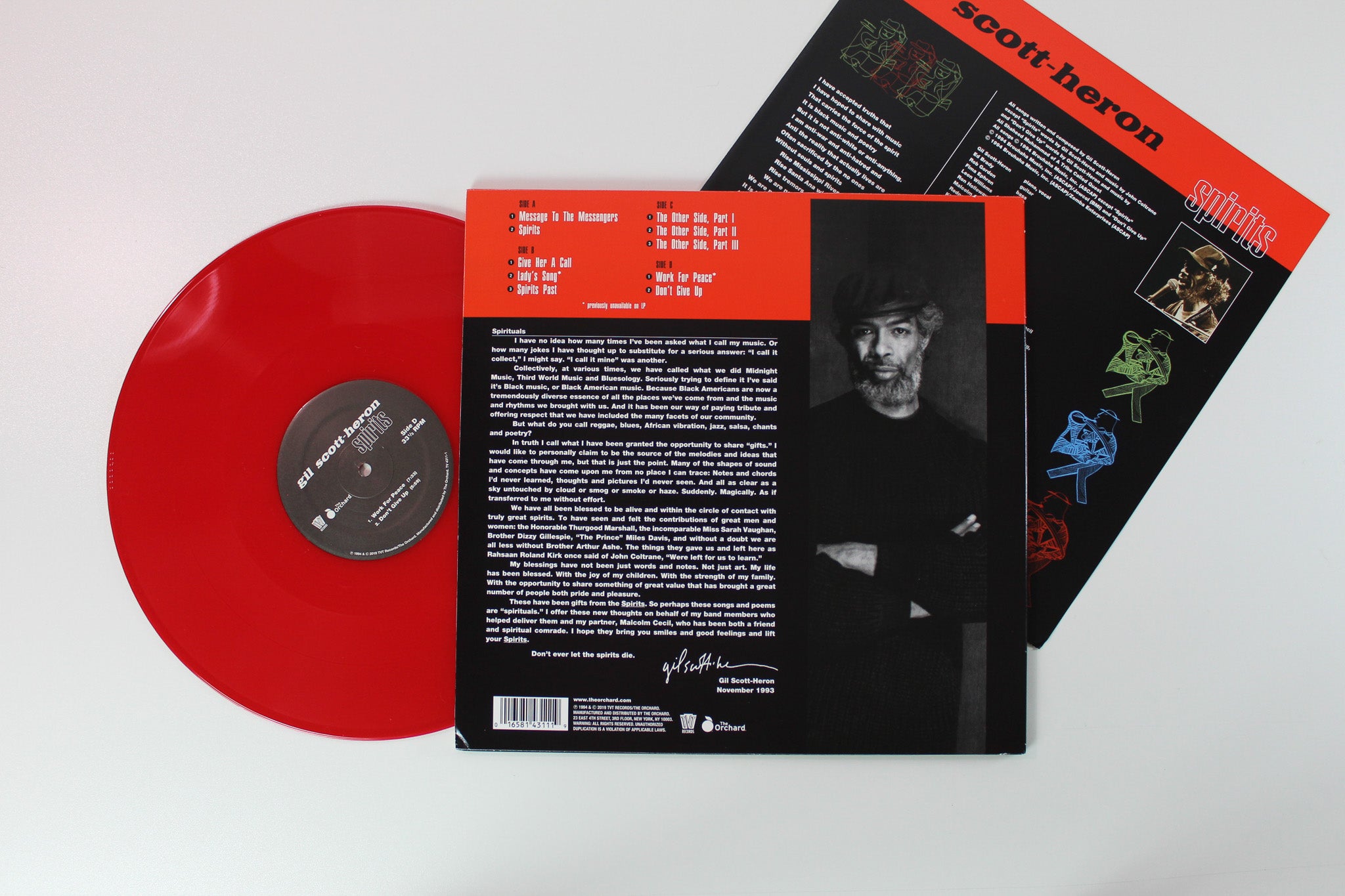 Gil Scott-Heron - Spirits on TVT Red Vinyl Reissue