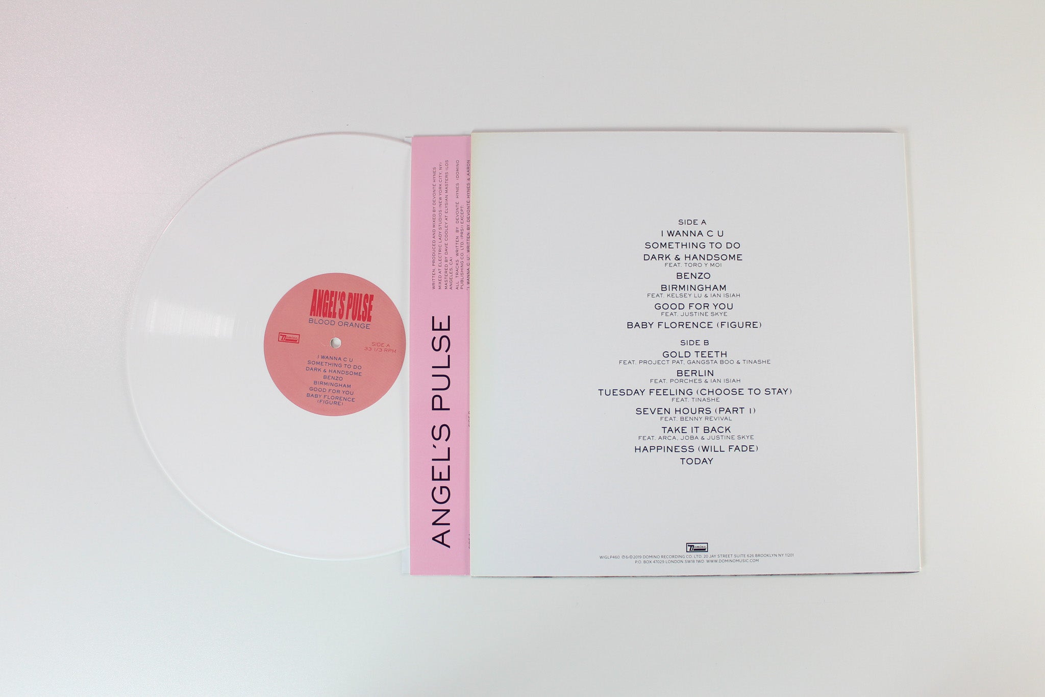 Blood Orange - Angel's Pulse on Domino White Vinyl