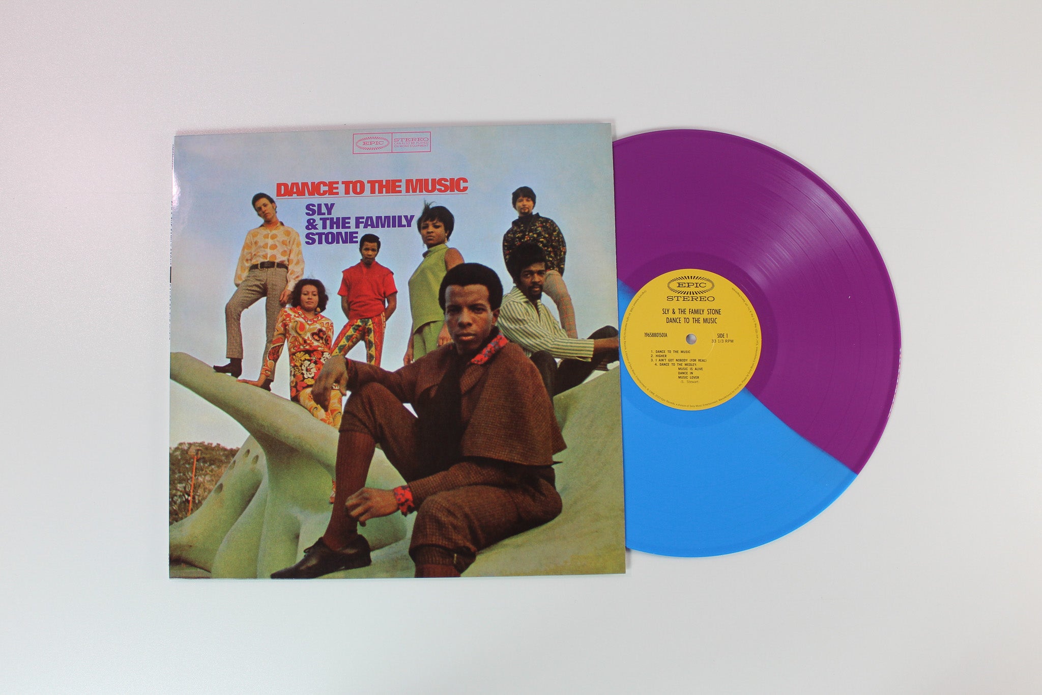 Sly & The Family Stone - Dance To The Music on Epic Vinyl Me Please Ltd Numbered Purple & Blue Split Reissue