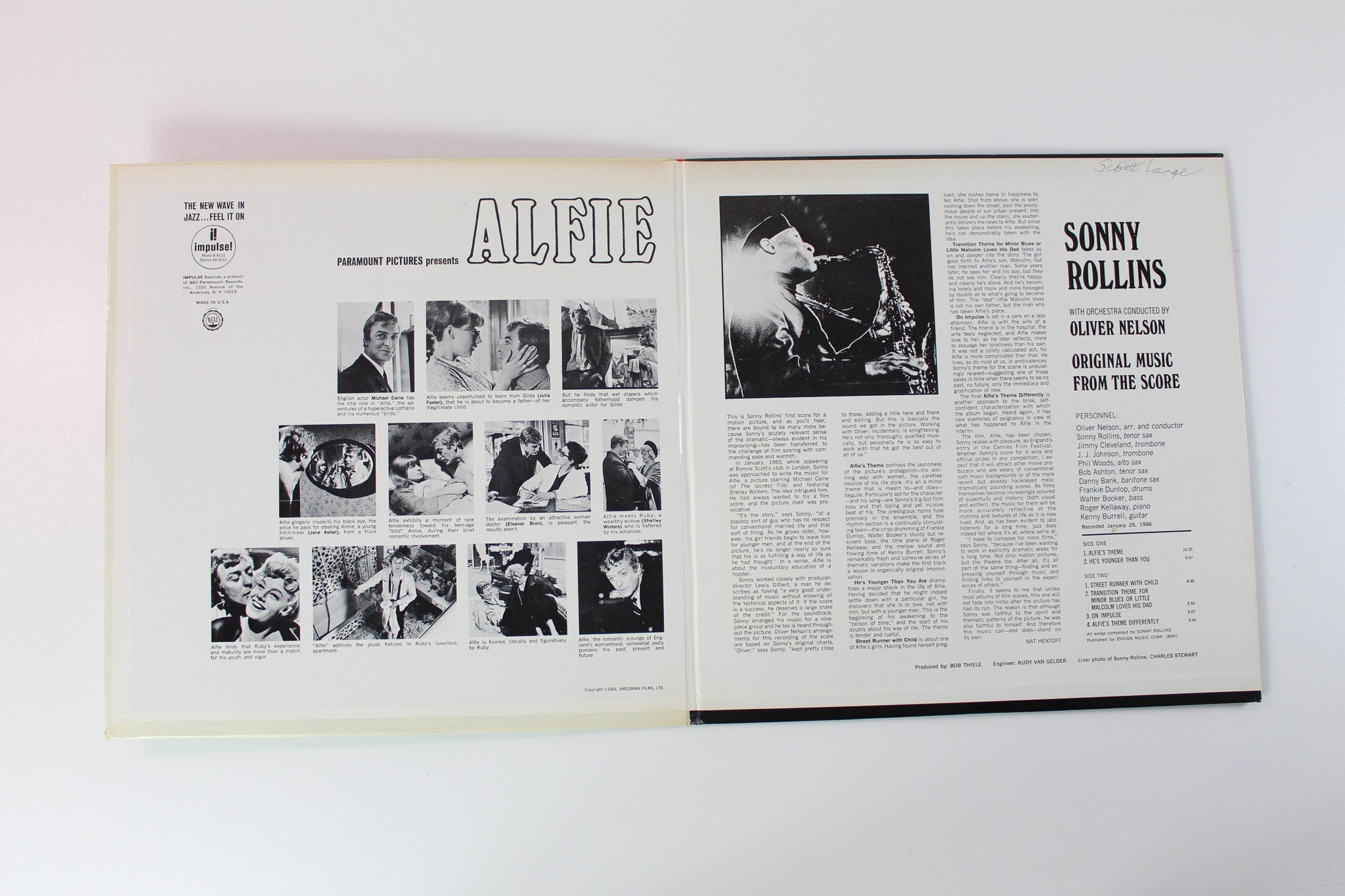 Sonny Rollins - Original Music From The Score Alfie on Impulse Mono