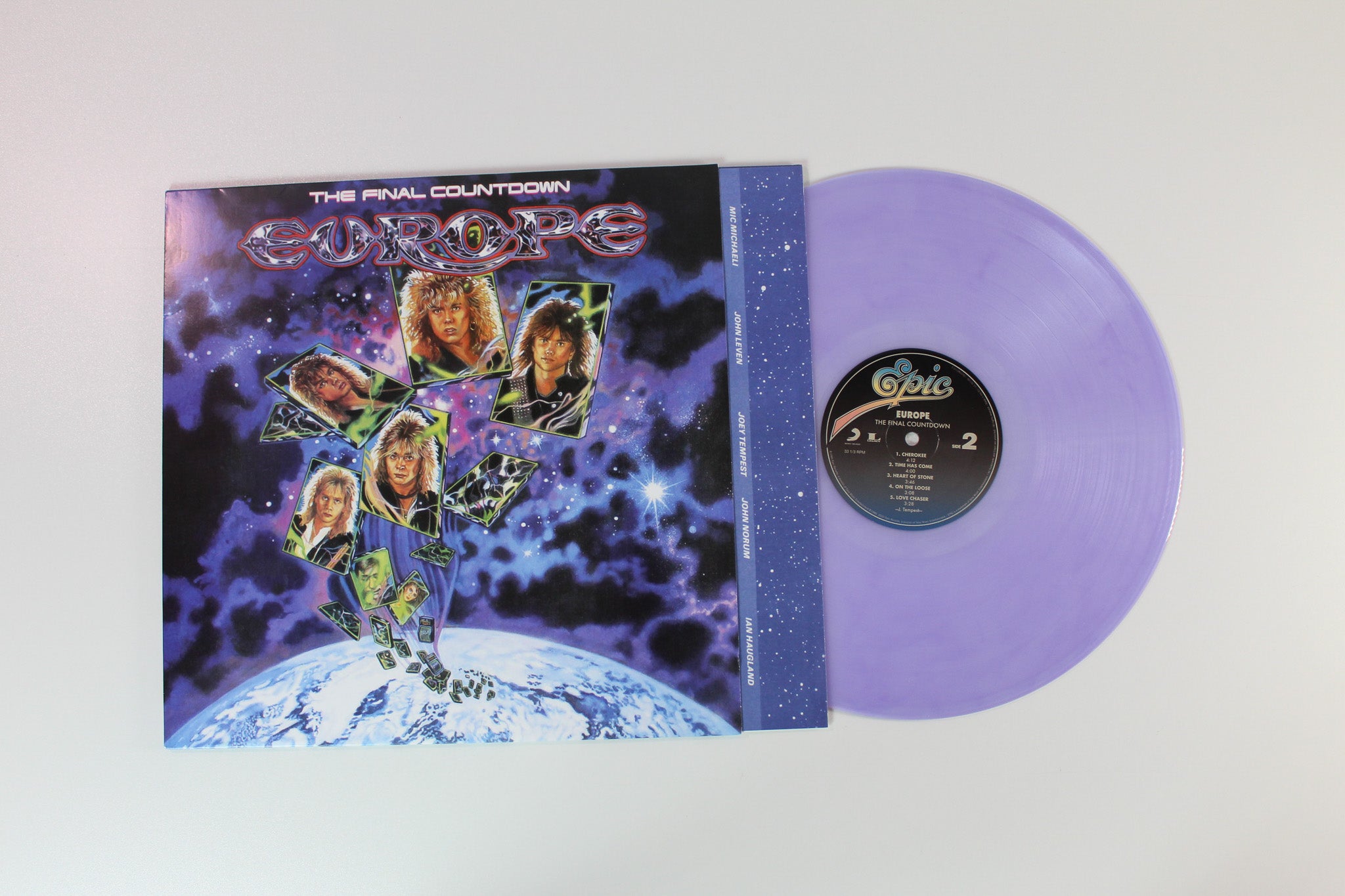 Europe - The Final Countdown on Sony Legacy Ltd Purple Clear Vinyl Reissue