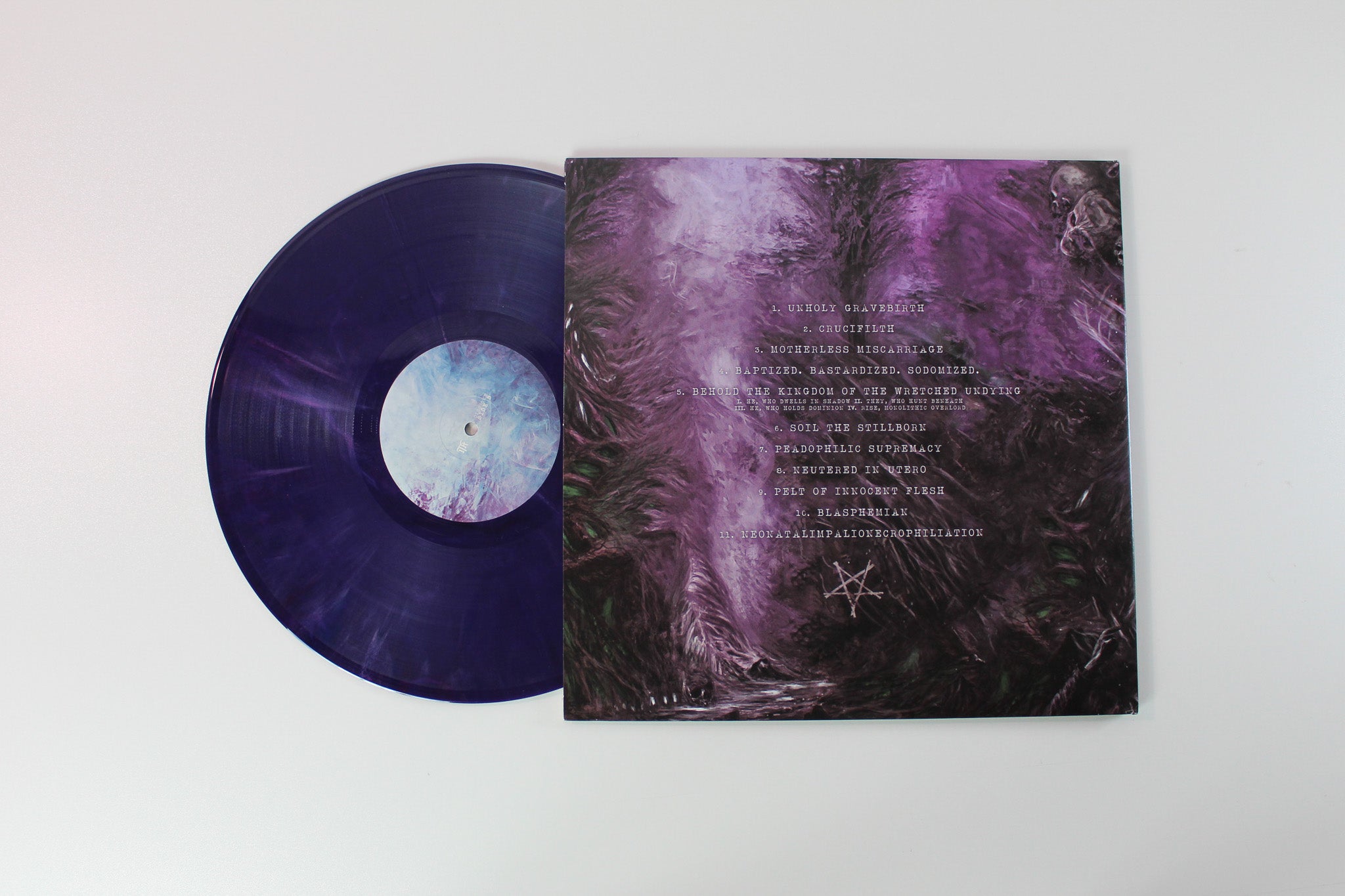 Infant Annihilator - The Elysian Grandeval Galèriarch on Indie Recordings Ltd Purple Translucent w/ Pink Swirl