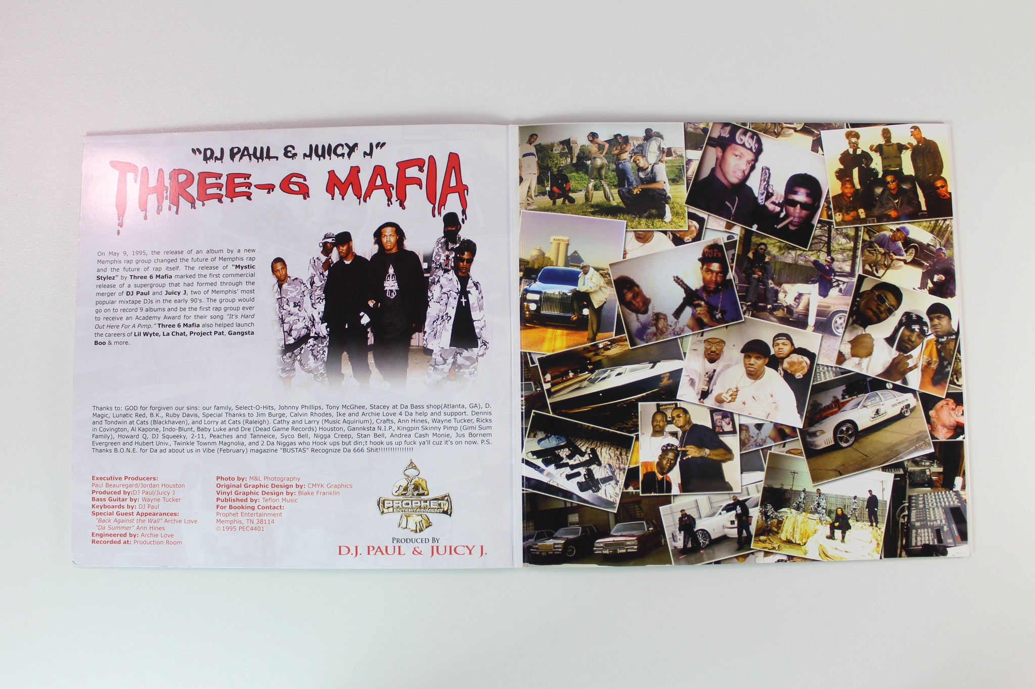 Three 6 Mafia - Mystic Stylez on Prophet Entertainment Red Opaque Reissue