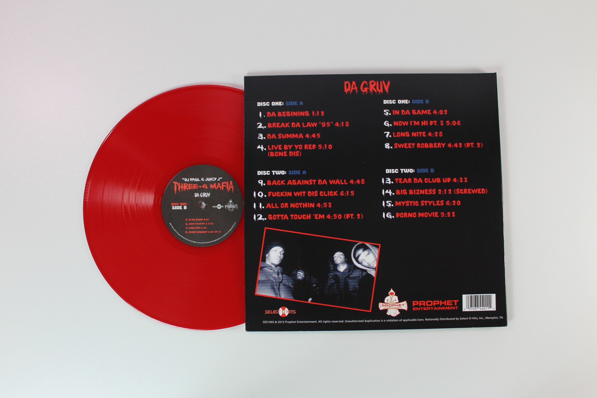 Three 6 Mafia - Mystic Stylez on Prophet Entertainment Red Opaque Reissue