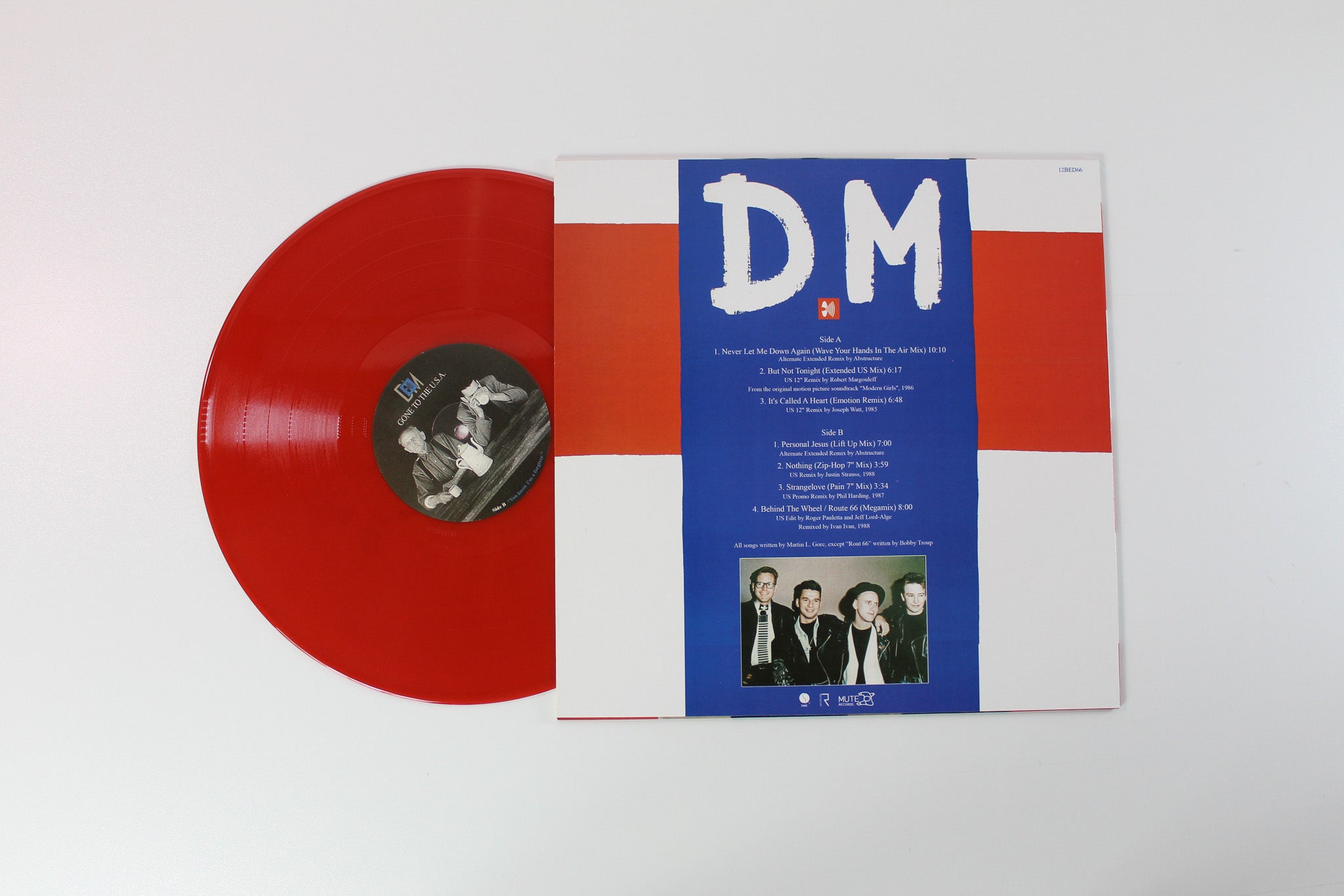 Depeche Mode - Gone To The U.S.A. on Bedroom Productions Red Vinyl Unofficial Pressing