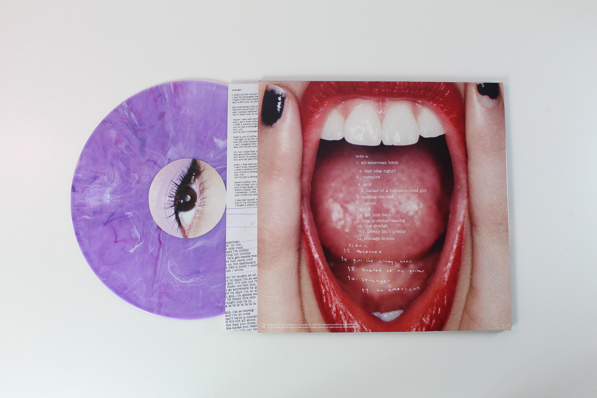 Olivia Rodrigo - Guts (Spilled) on Geffen RSD BF 2024 Ltd Red / Purple Marbled Reissue