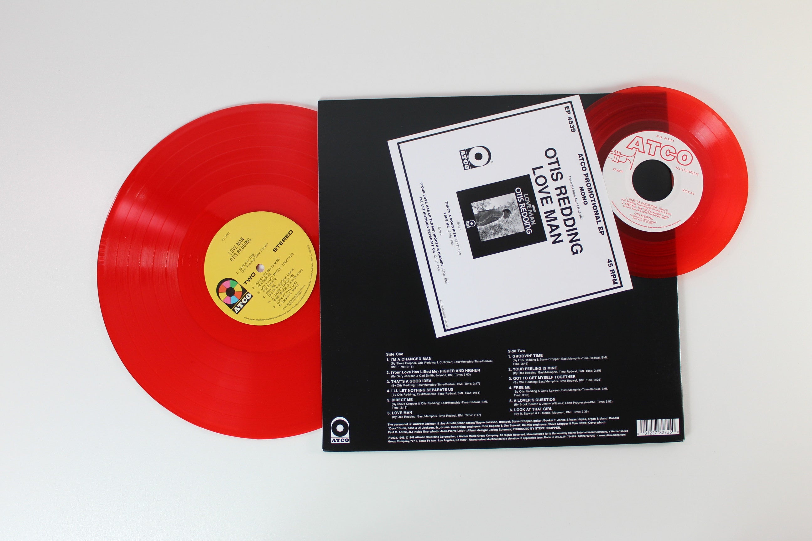 Otis Redding - Love Man on Atco Rhino Red Vinyl Reissue With Bonus Red Vinyl 7"