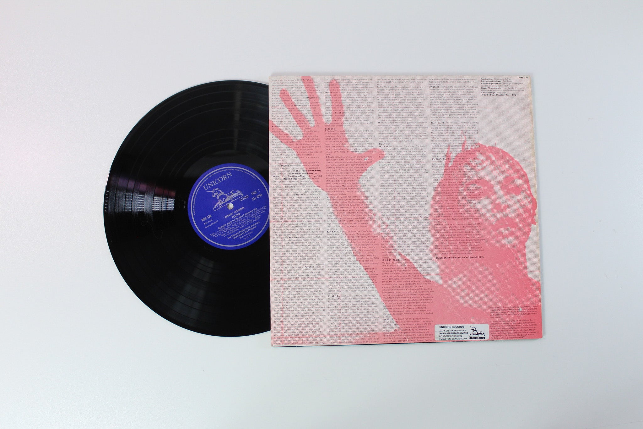 Bernard Herrmann - Psycho on Unicorn Records UK Pressing