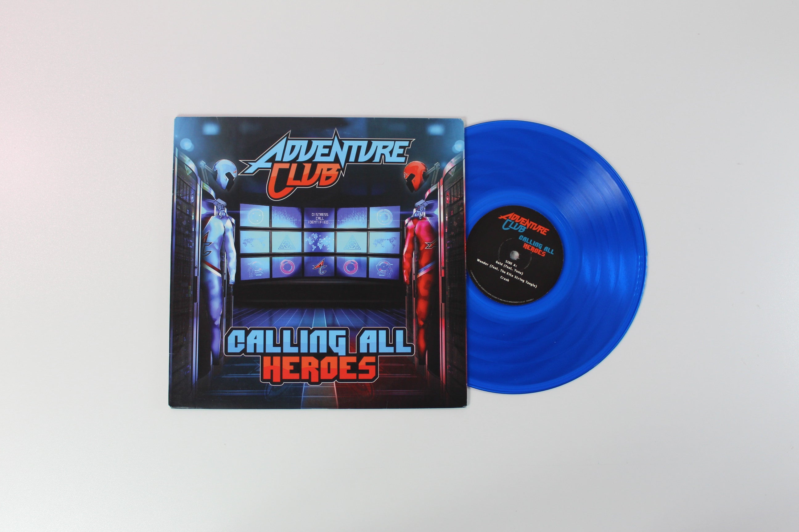 Adventure Club - Calling All Heroes on BMG RSD 2014 Ltd Blue Transparent 10" EP