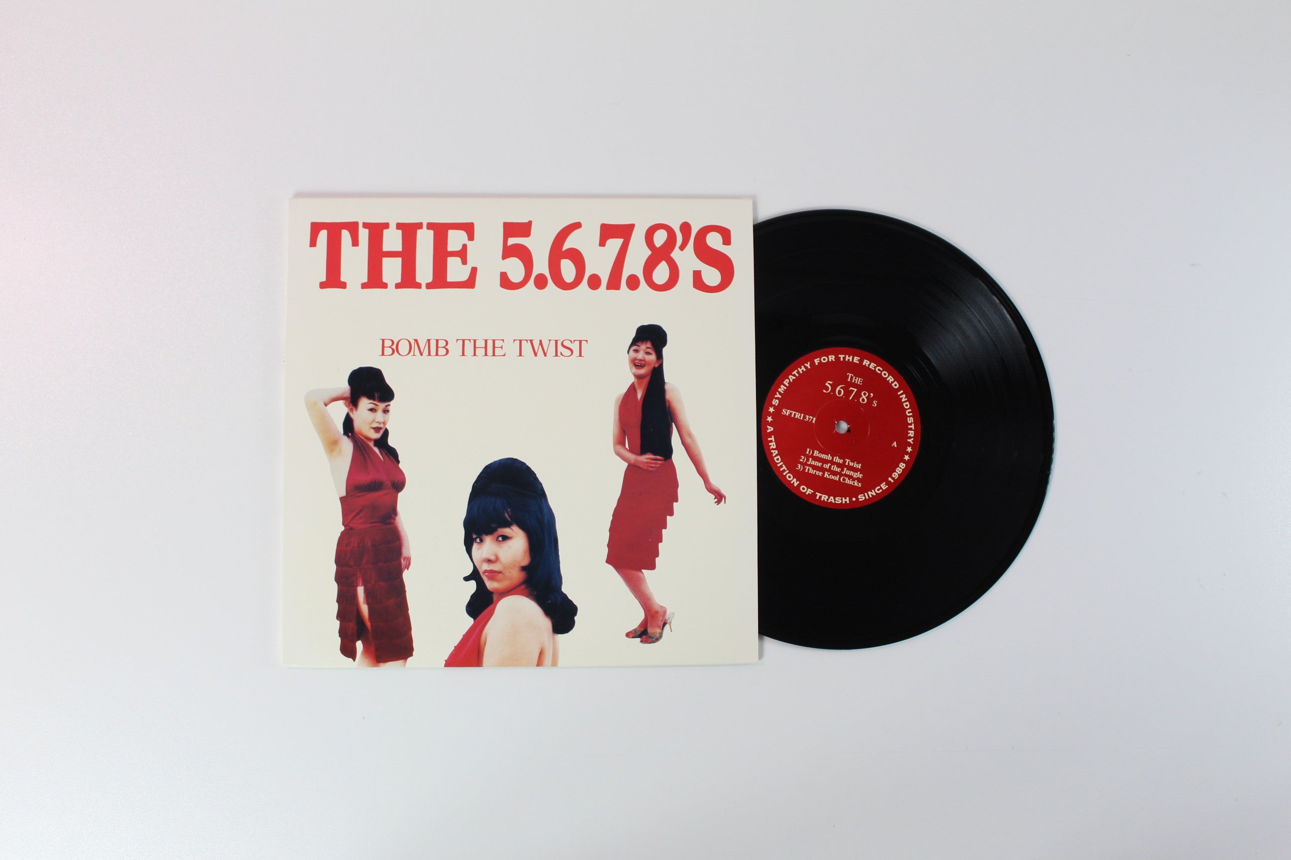 The 5.6.7.8's - Bomb The Twist on Sympathy For the Record Industry 10" EP