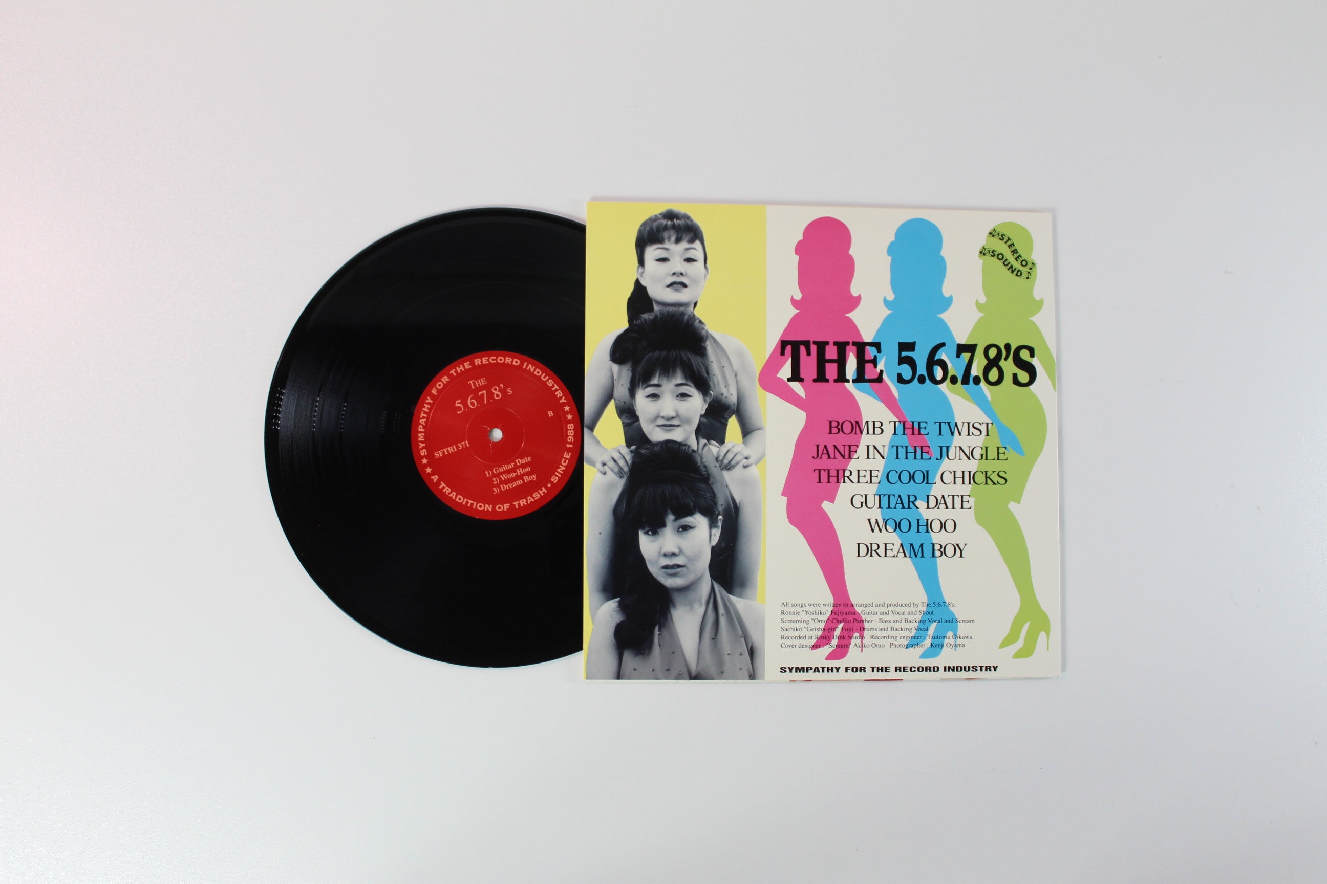 The 5.6.7.8's - Bomb The Twist on Sympathy For the Record Industry 10" EP