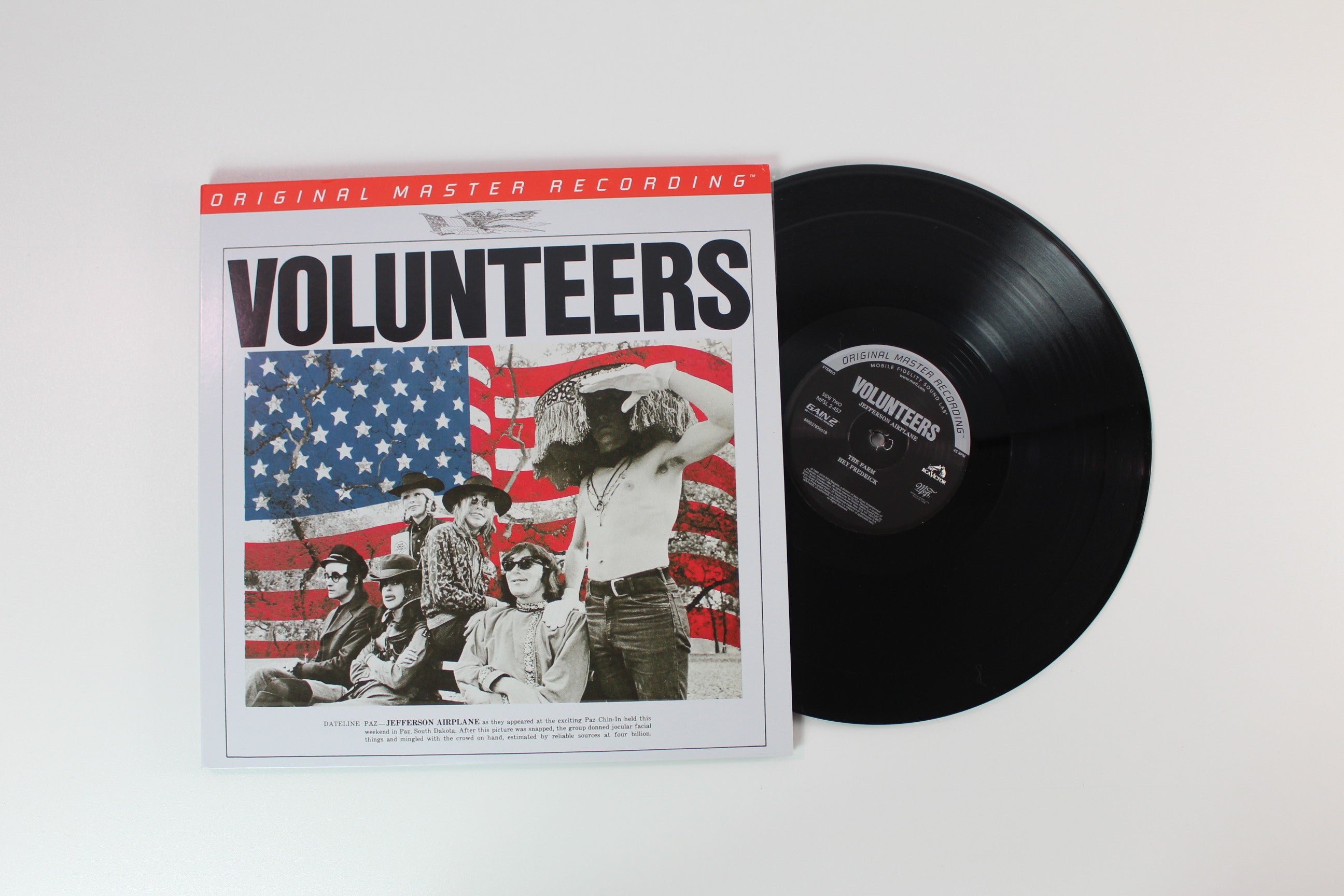 Jefferson Airplane - Volunteers on Mobile Fidelity Sound Lab Ltd Numbered 45 RPM Reissue