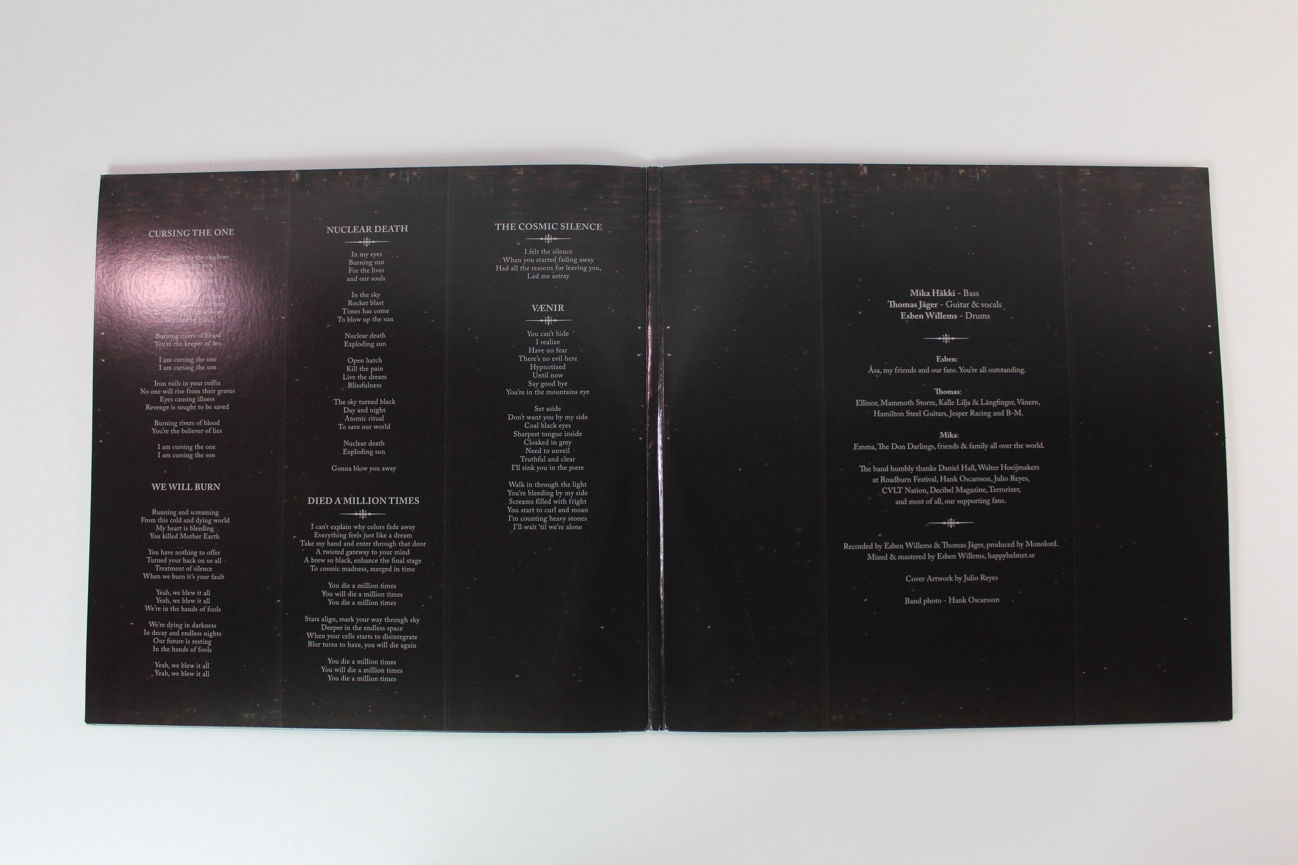 Monolord - Vænir on RidingEasy Ltd White with Black Swirl Vinyl Reissue