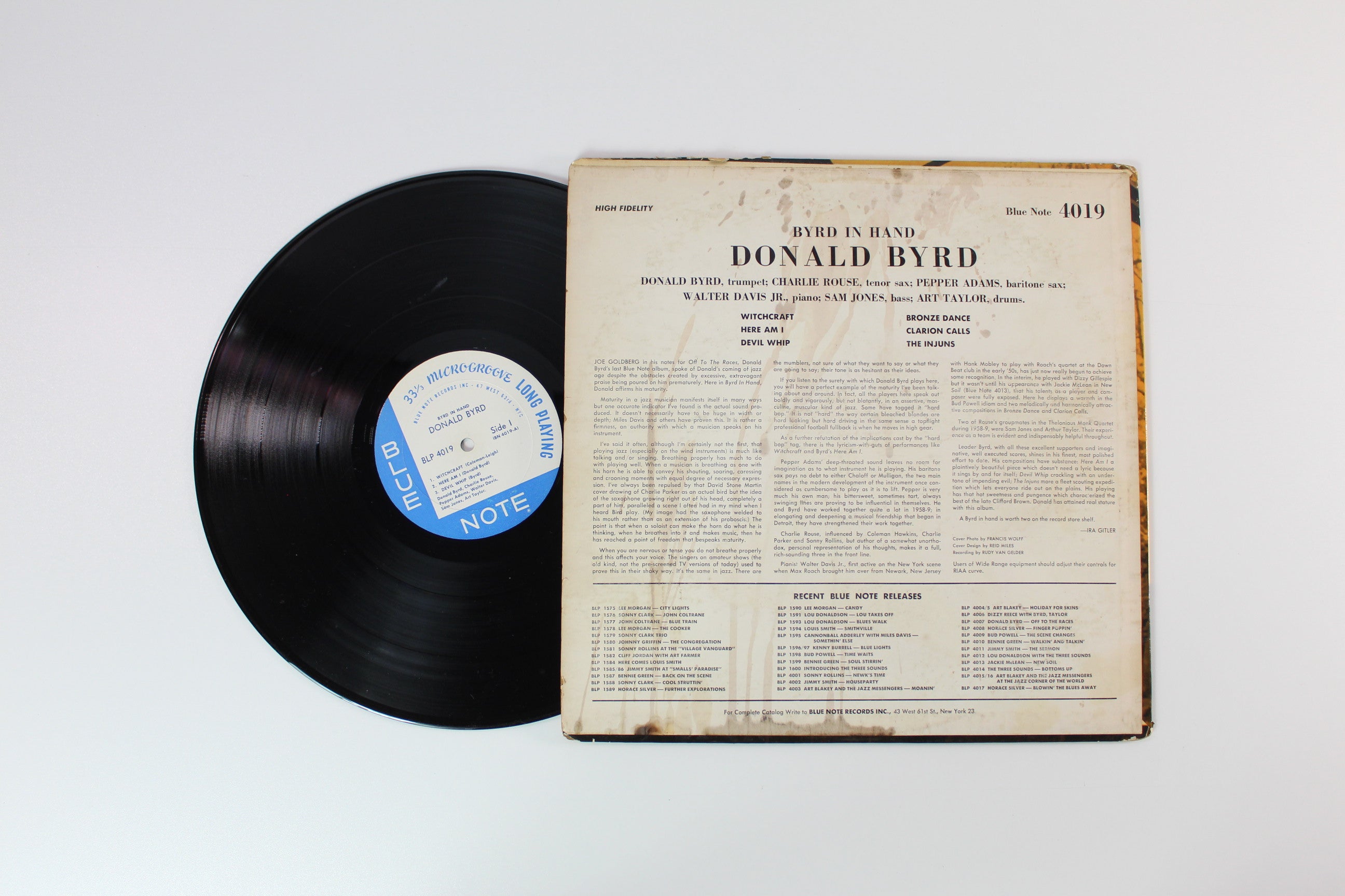 Donald Byrd - Byrd In Hand on Blue Note BLP 4019 Mono W 63rd Repress