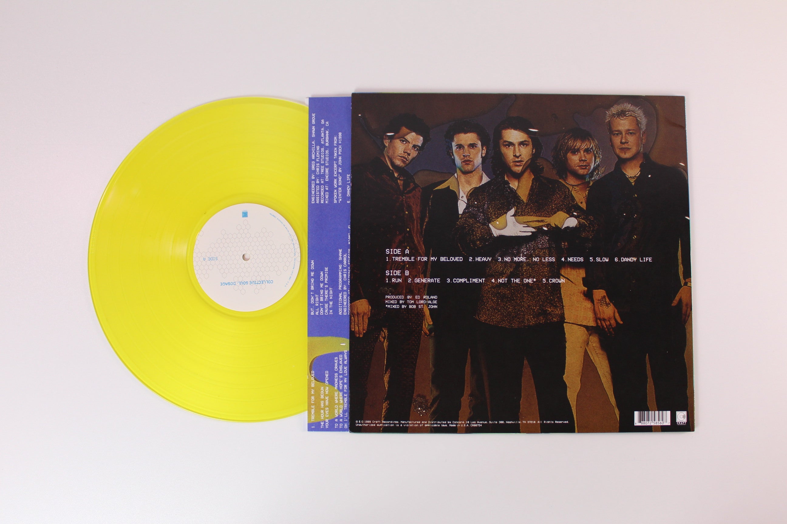 Collective Soul - Dosage on Craft Recordings RSD 2024 Ltd Translucent Lemonade Vinyl Reissue