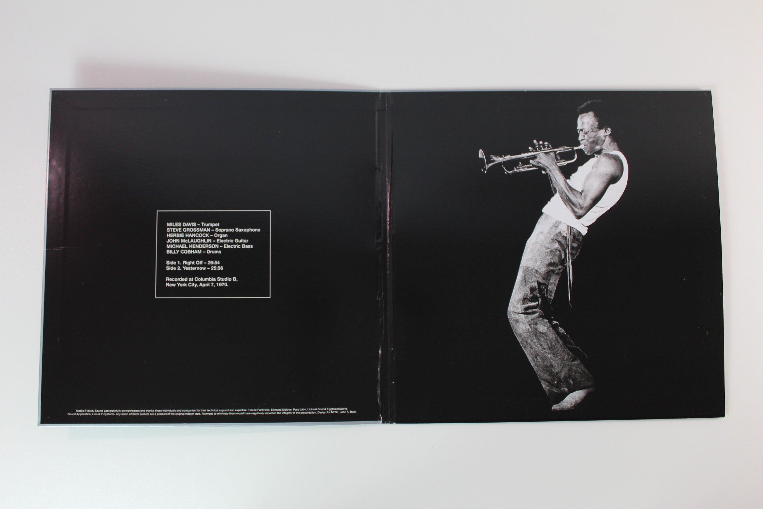 Miles Davis - Jack Johnson (Original Soundtrack Recording) on Mobile Fidelity Sound Lab Ltd Numbered 180 Gram Reissue
