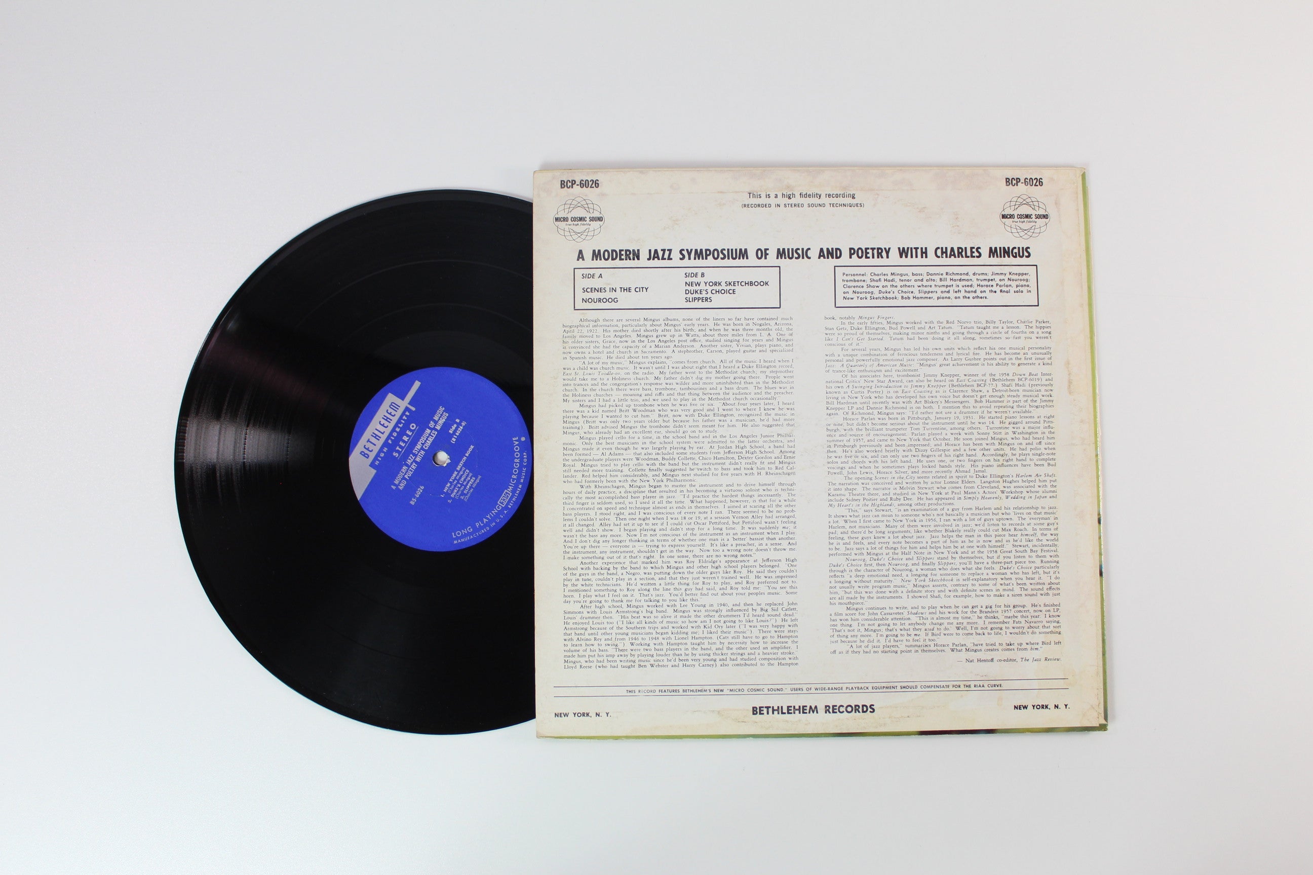 Charles Mingus - A Modern Jazz Symposium Of Music And Poetry on Bethlehem Stereo