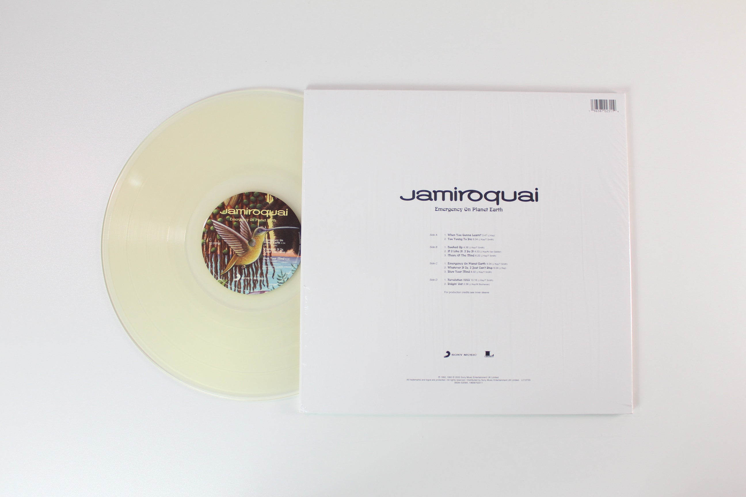 Jamiroquai - Emergency On Planet Earth on Sony Legacy Clear Vinyl 180 Gram Reissue