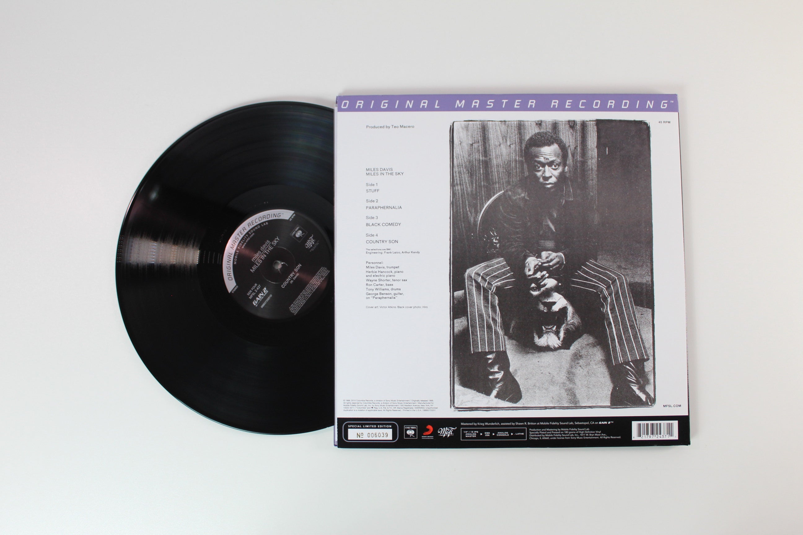 Miles Davis - Miles In The Sky on Mobile Fidelity Sound Lab Ltd Numbered 45 RPM Reissue