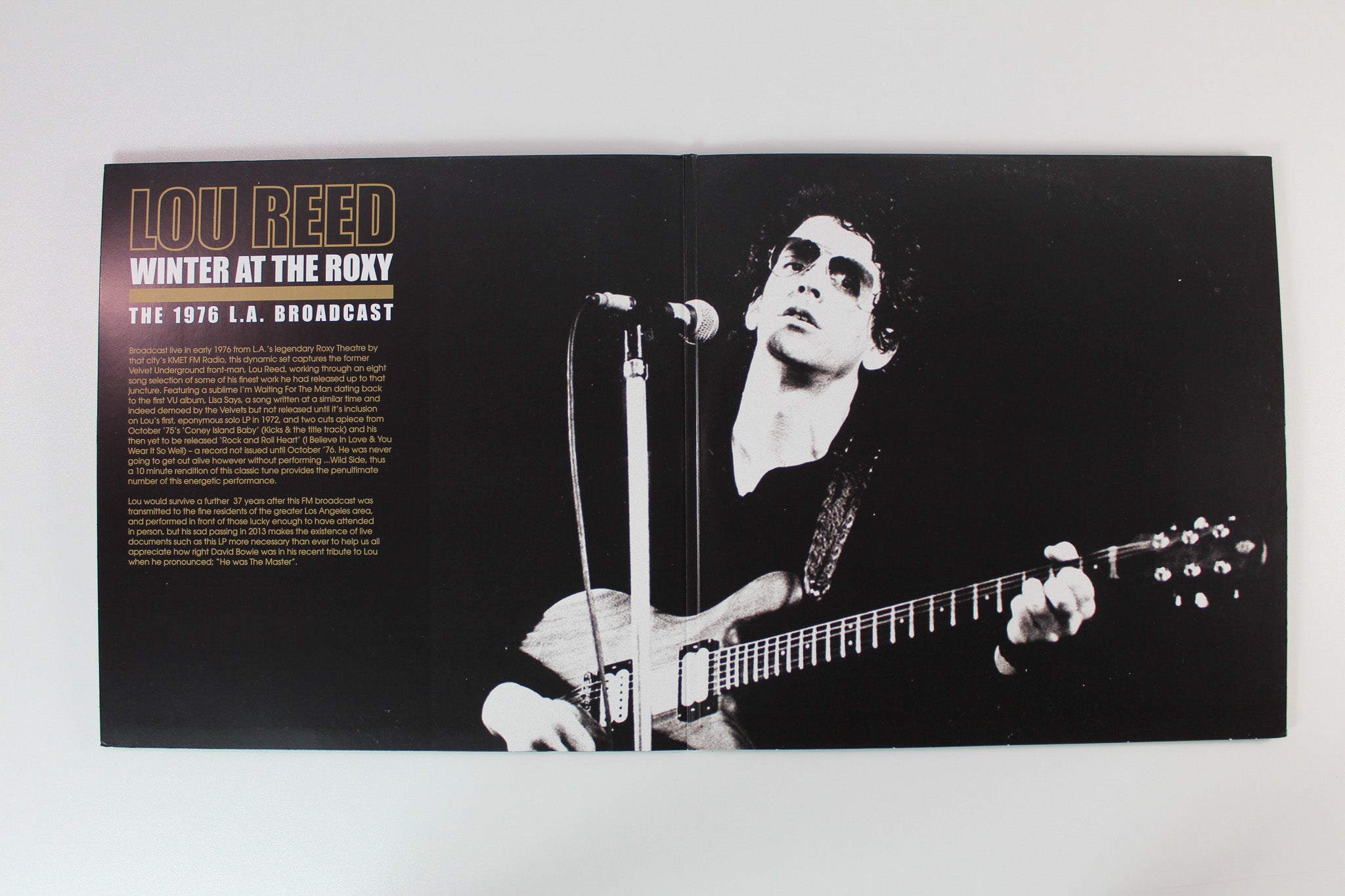 Lou Reed - Winter At The Roxy - The 1976 L.A. Broadcast Clear Vinyl Unofficial Pressing