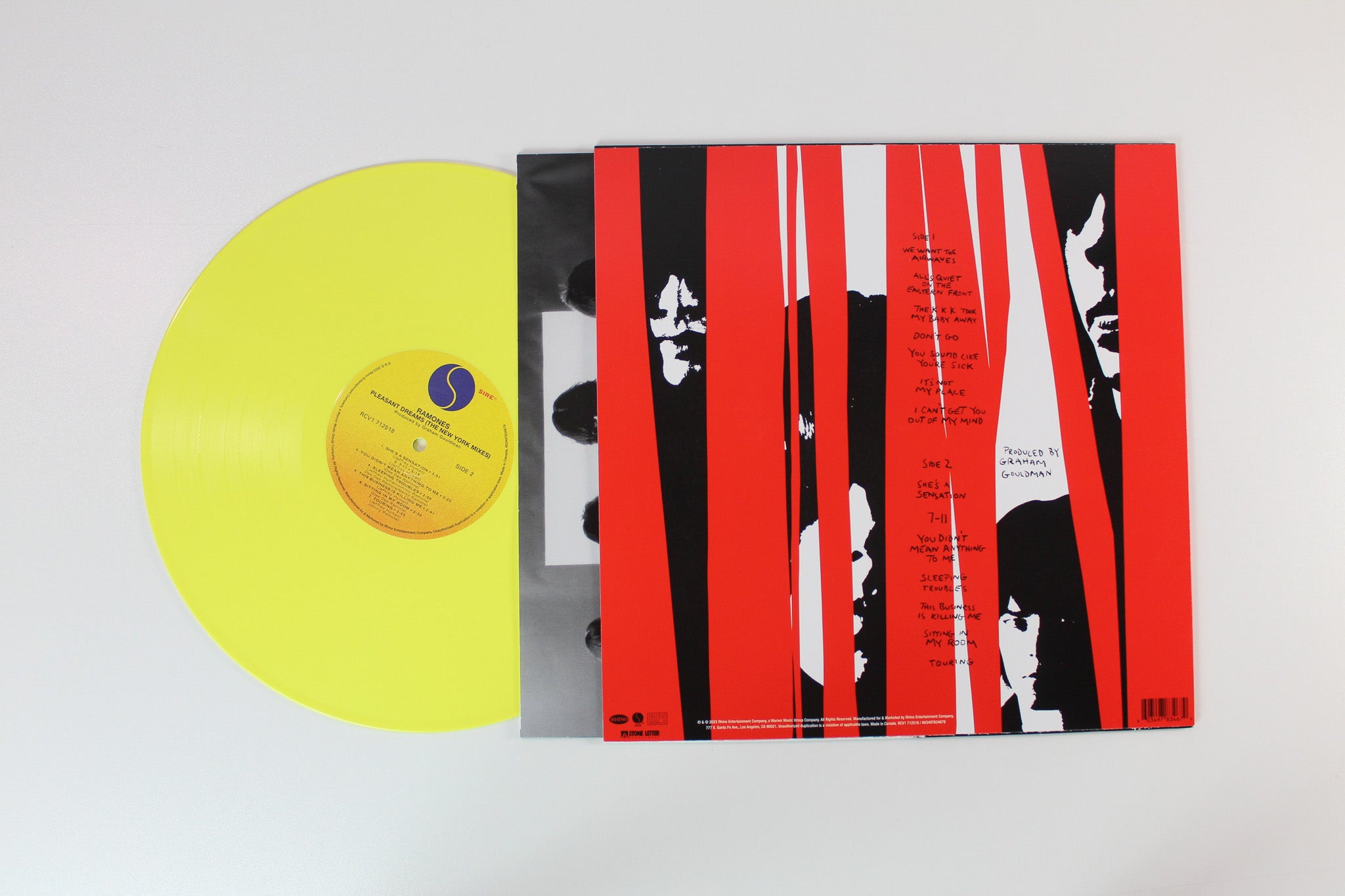 Ramones - Pleasant Dreams (The New York Mixes) on Sire Rhino RSD 2023 Yellow Vinyl