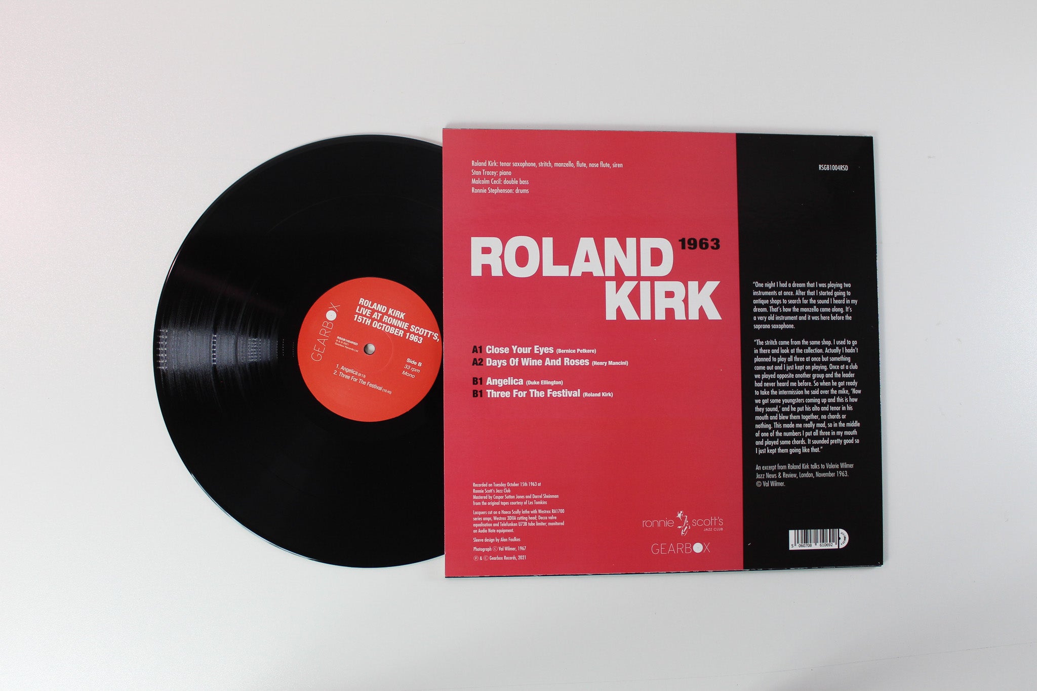 Roland Kirk - Live At Ronnie Scott's (1963) on Gearbox Records