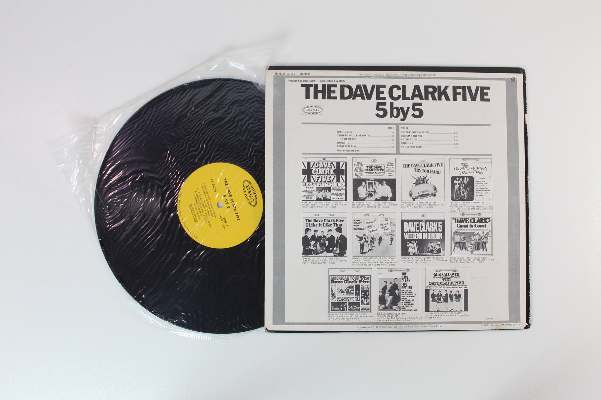 The Dave Clark Five - 5 By 5 on Epic Still Sealed in Inner Poly Sleeve