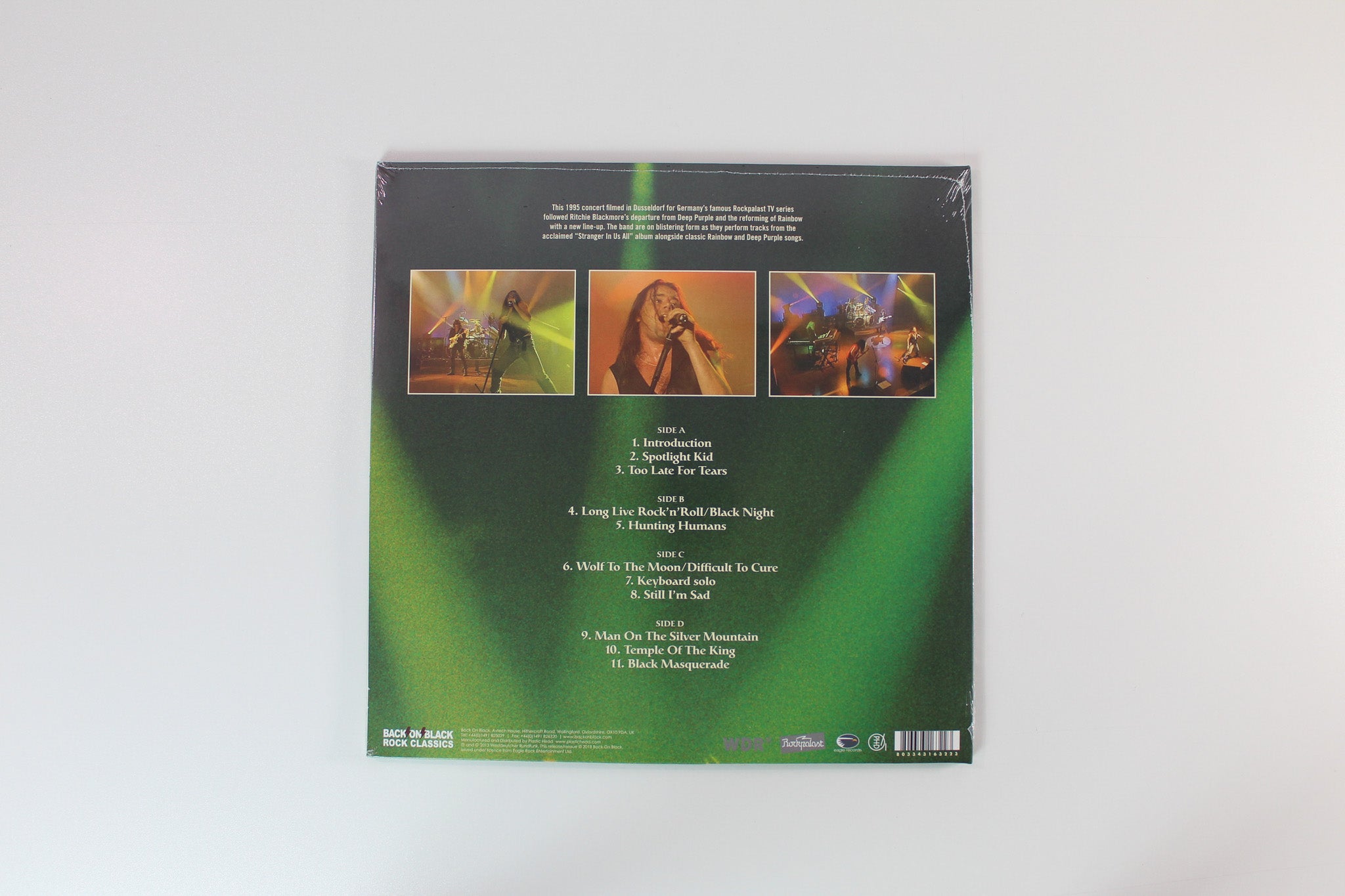 Rainbow - Black Masquerade Volume One on Back on Black Ltd Clear Vinyl Reissue Sealed