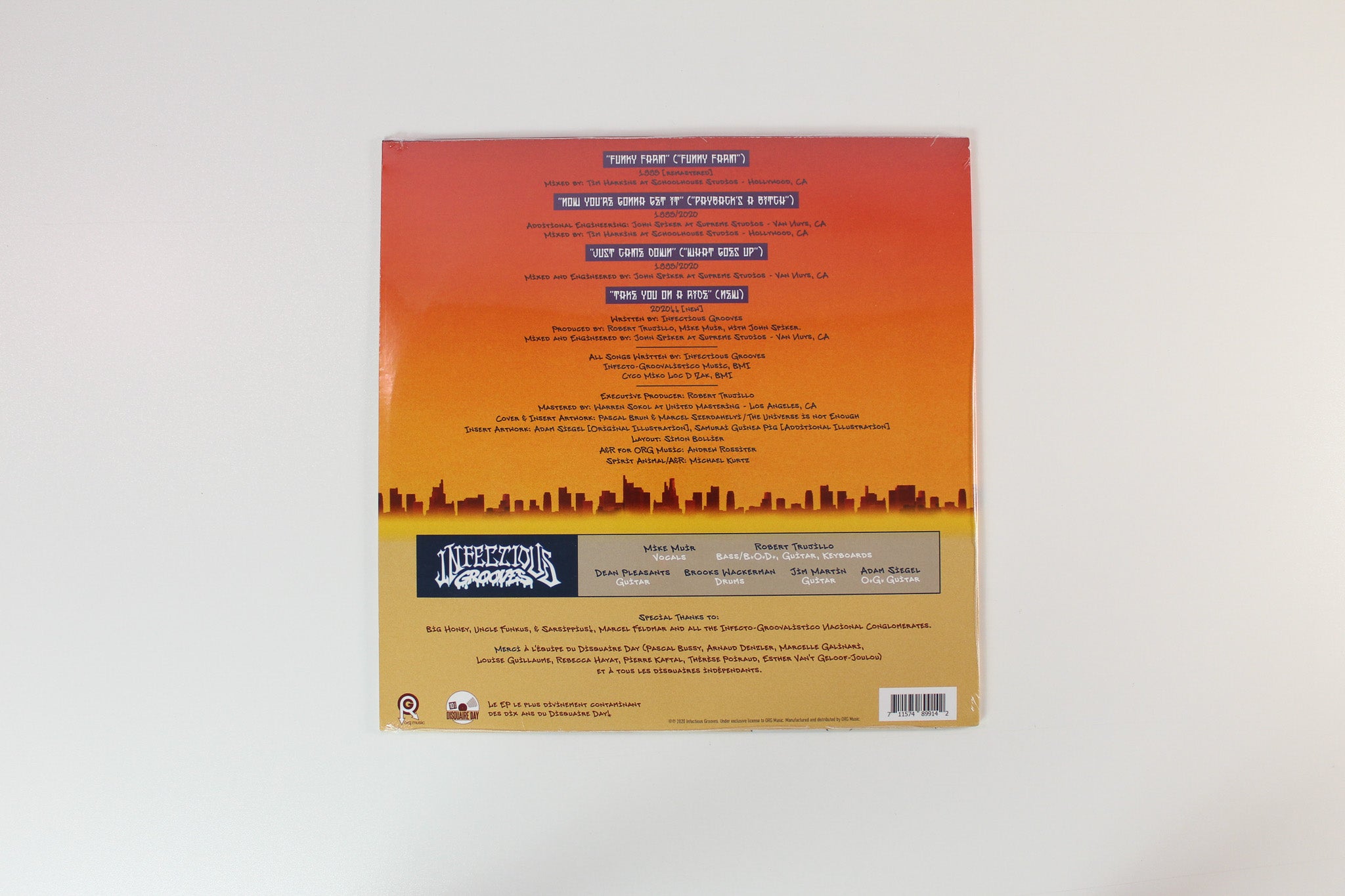 Infectious Grooves - Take U On A Ride - Summer Shred Sessions, Vol. #1 on ORG Music RSD 2020 45 RPM Sealed