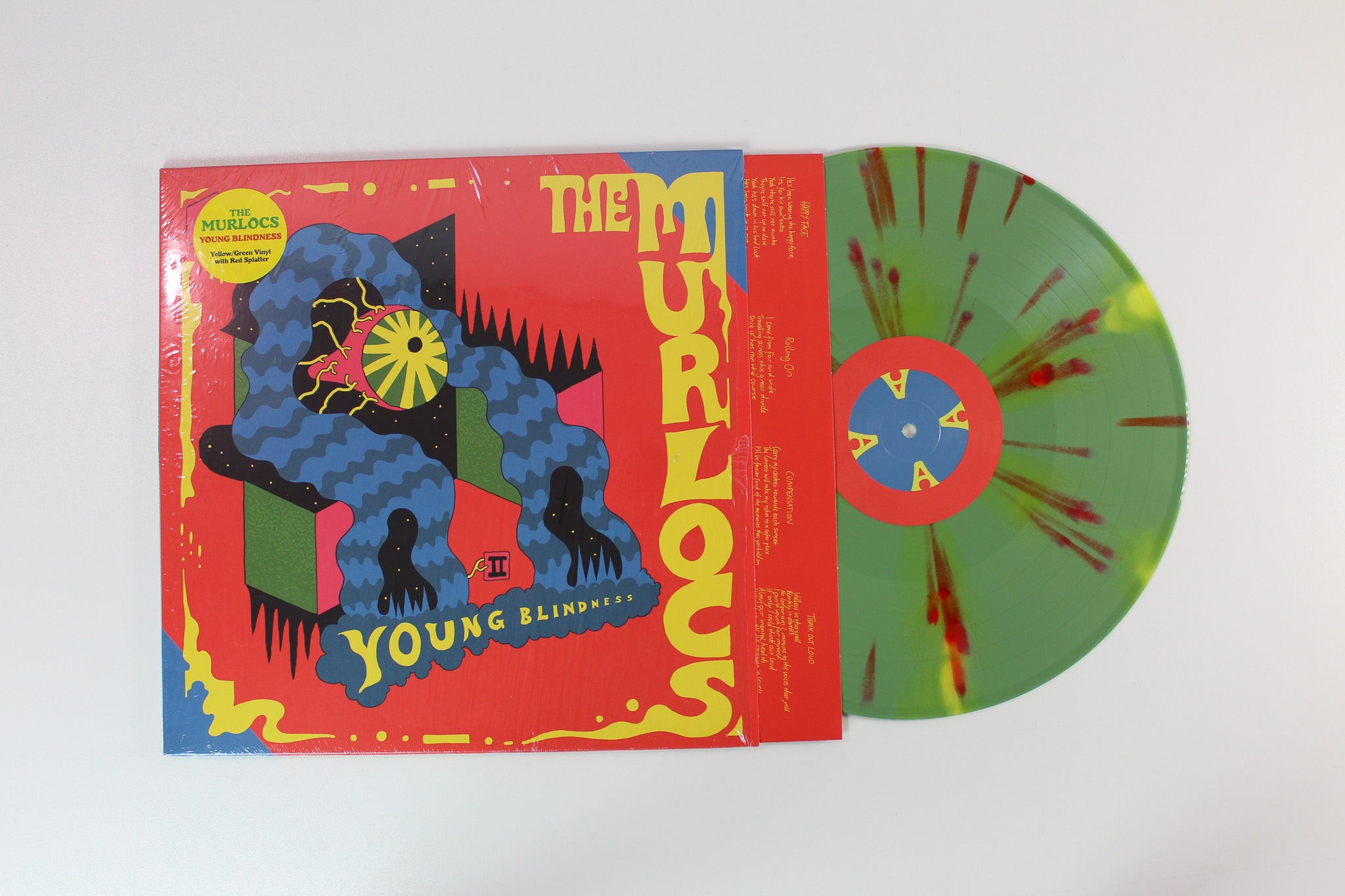 The Murlocs - Young Blindness on ATO Yellow & Green w/ Red Splatter Reissue