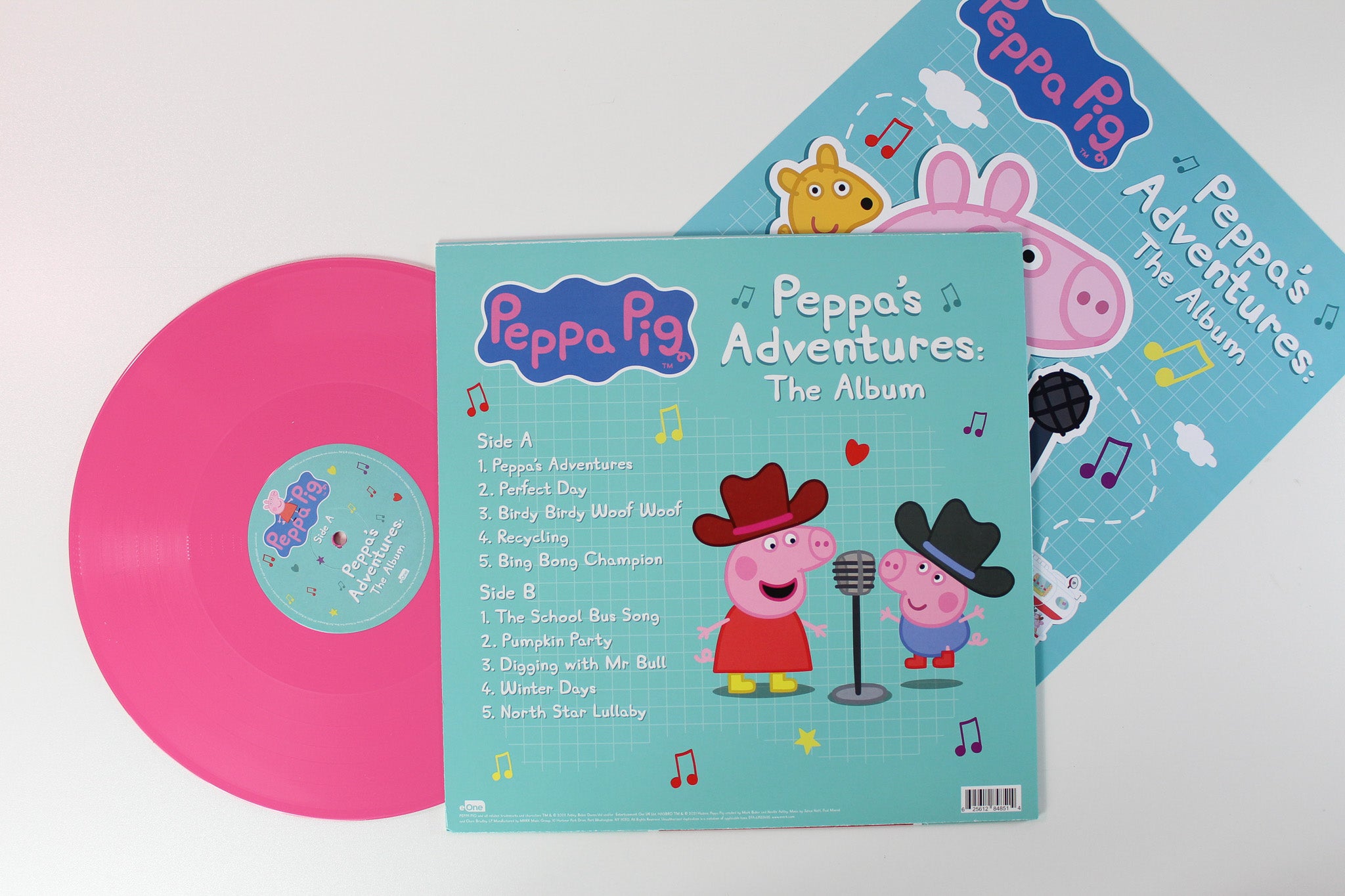 Peppa Pig - Peppa's Adventures: The Album on eOne RSD 2022 Ltd Peppa Pink Vinyl