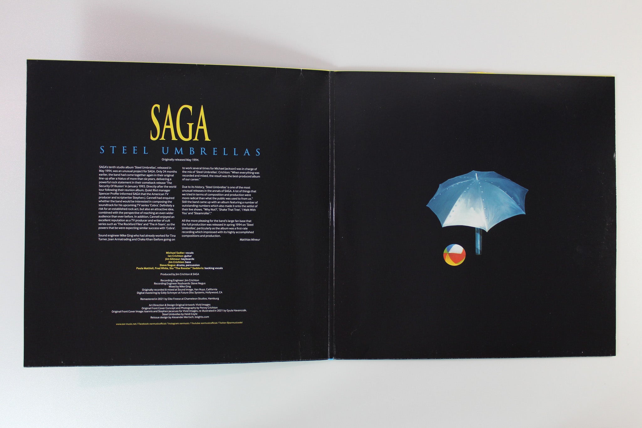 Saga - Steel Umbrellas on Ear Music Reissue
