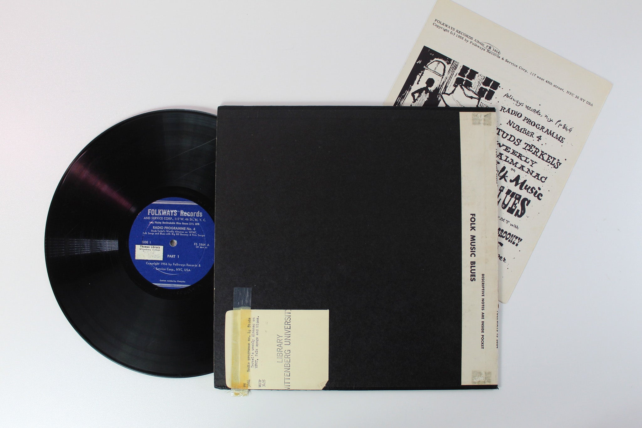 Big Bill Broonzy - Studs Terkel's Weekly Almanac On Folk Music Blues On WFMT With Big Bill Broonzy And Pete Seeger on Folkways Records