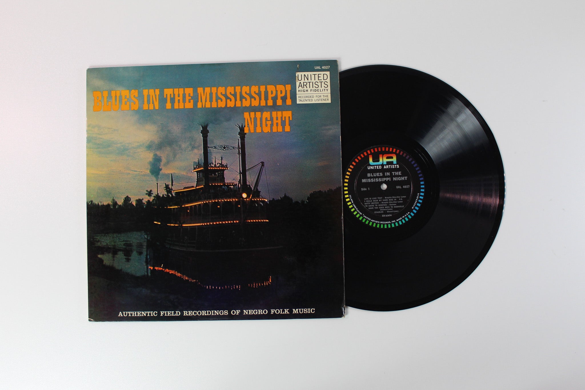 Alan Lomax - Blues In The Mississippi Night on United Artists Mono